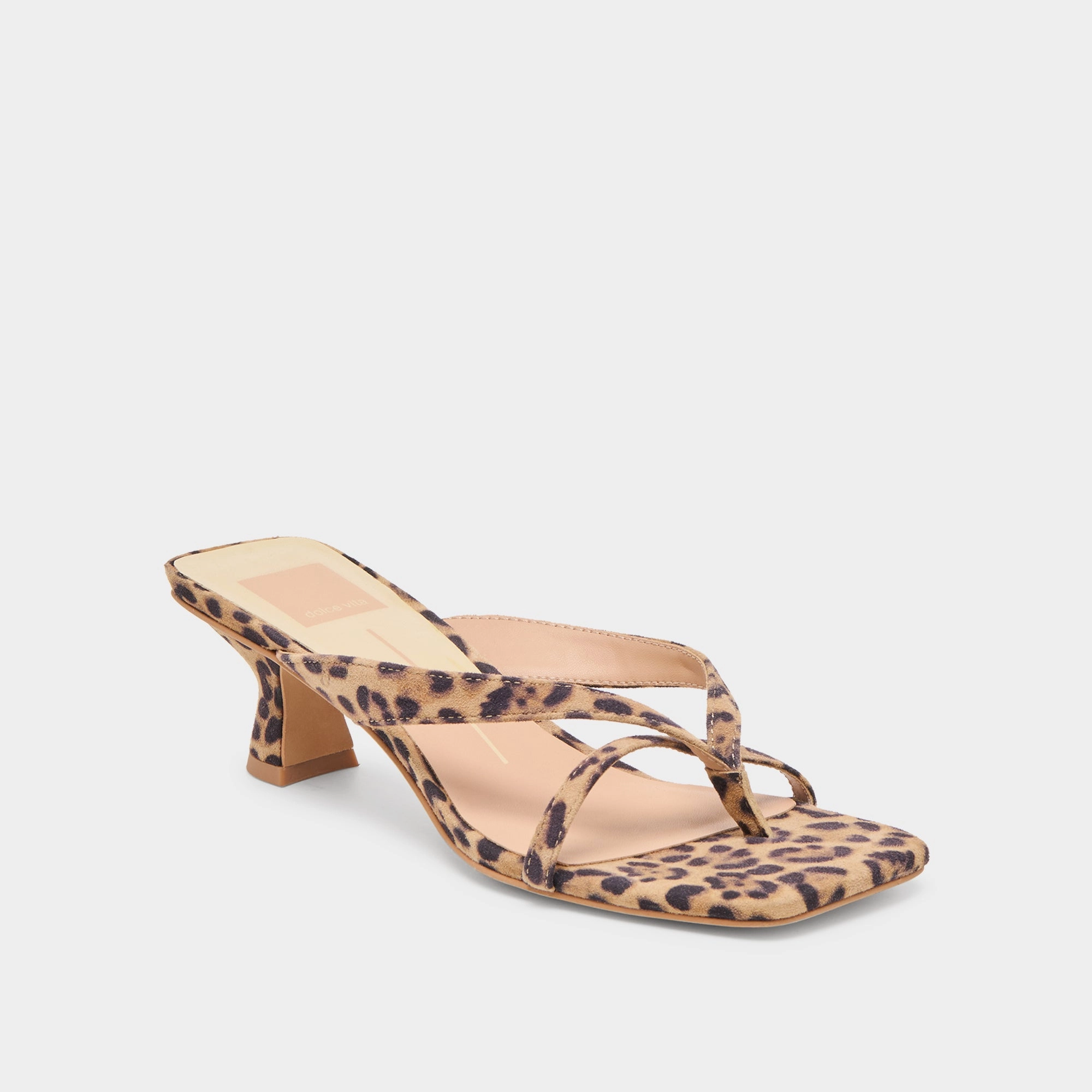 BREVEL HEELS DK LEOPARD PRINTED SUEDE Mom Glow
