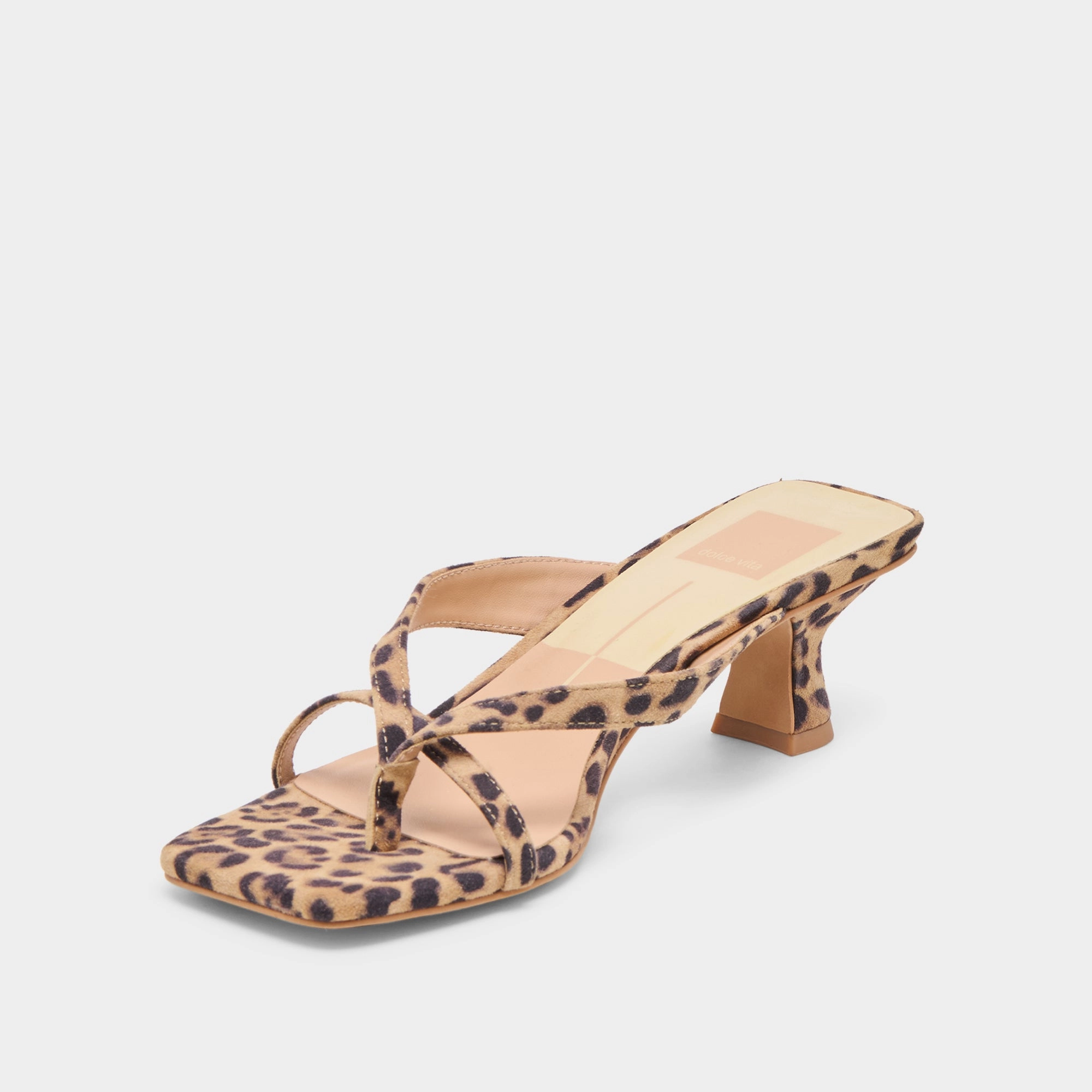 Stable Grip BREVEL HEELS DK LEOPARD PRINTED SUEDE