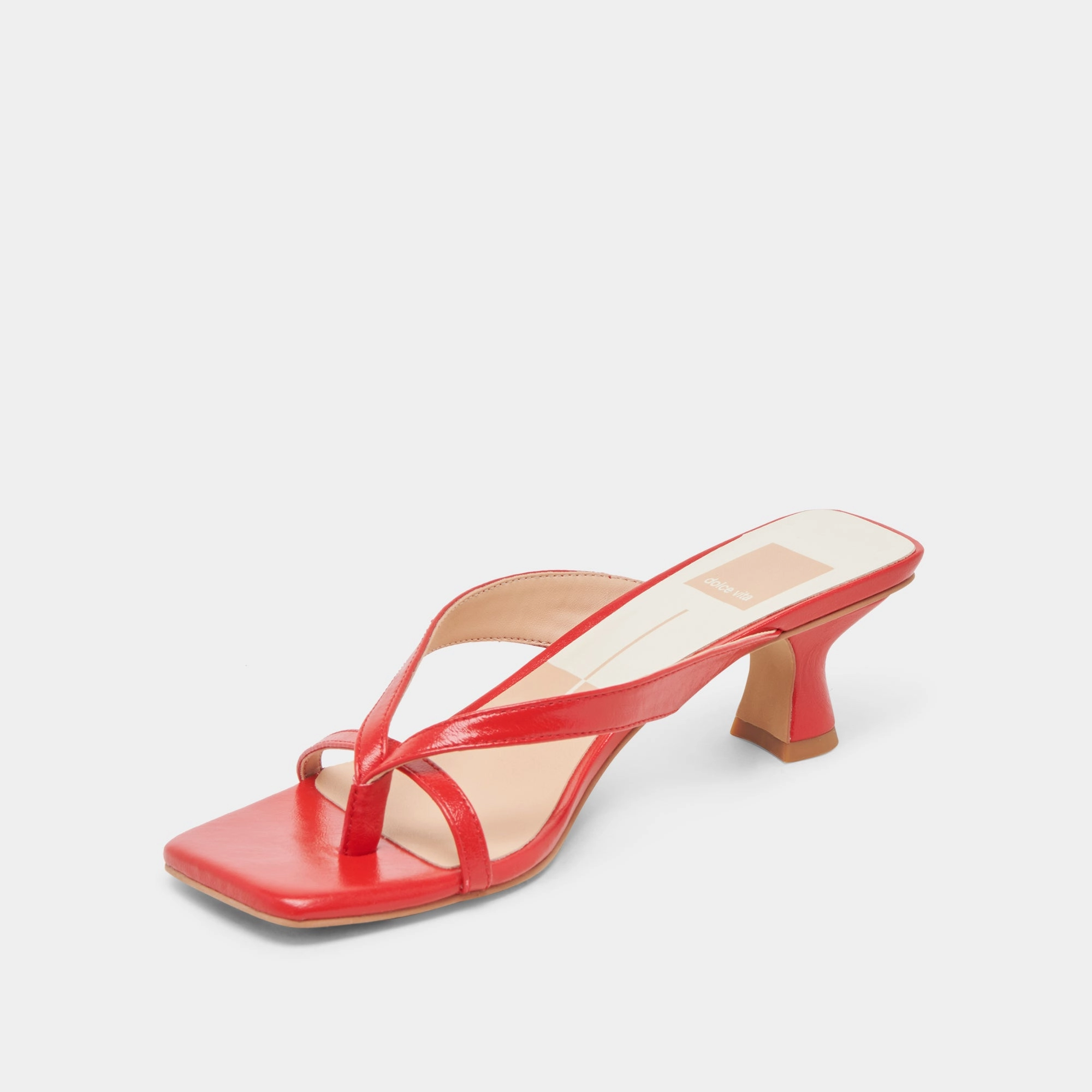 BREVEL WIDE HEELS CHILI LEATHER Minimal Glow