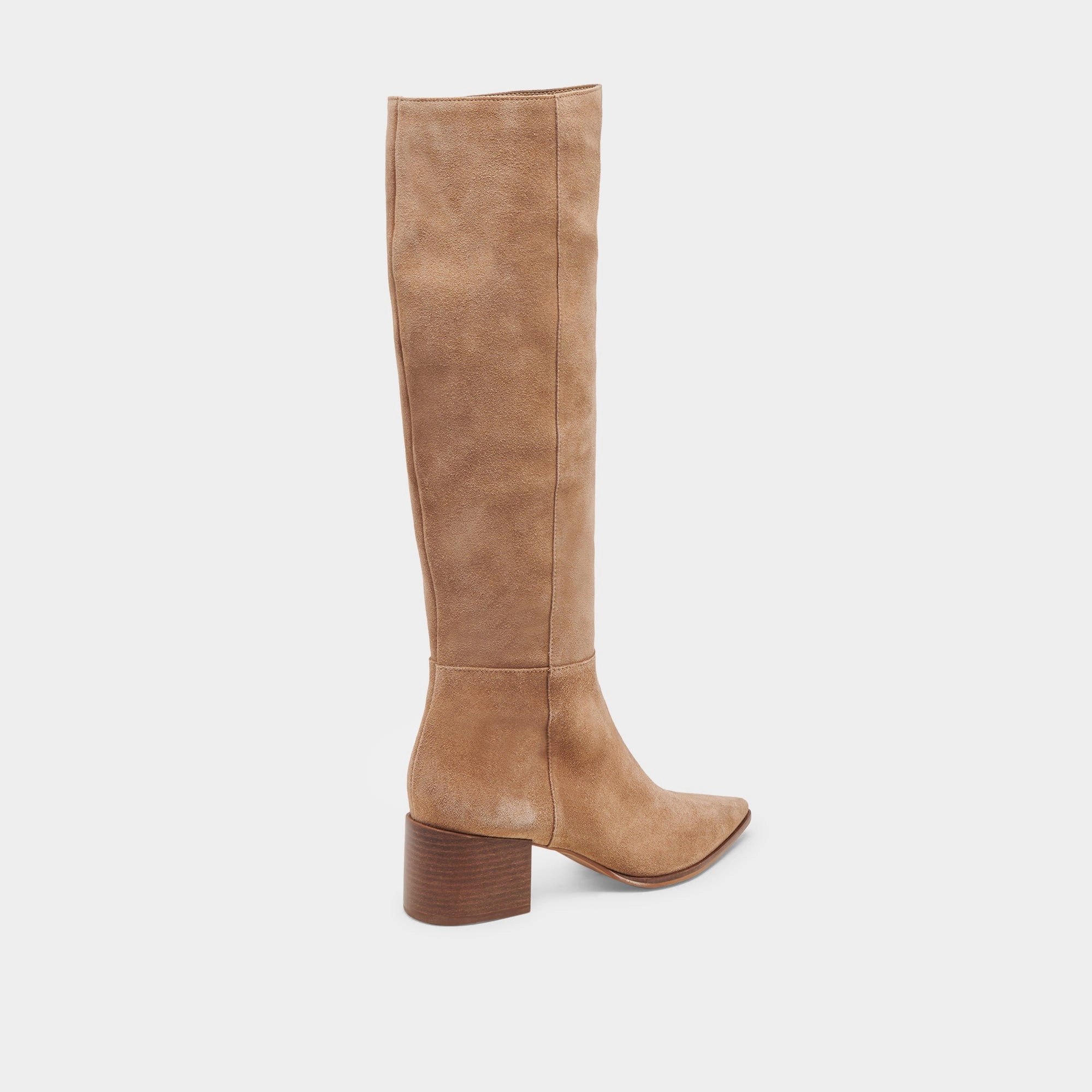 Retro feel KIRSON WIDE CALF BOOTS MUSHROOM SUEDE