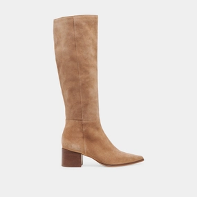 Tourist KIRSON WIDE CALF BOOTS MUSHROOM SUEDE