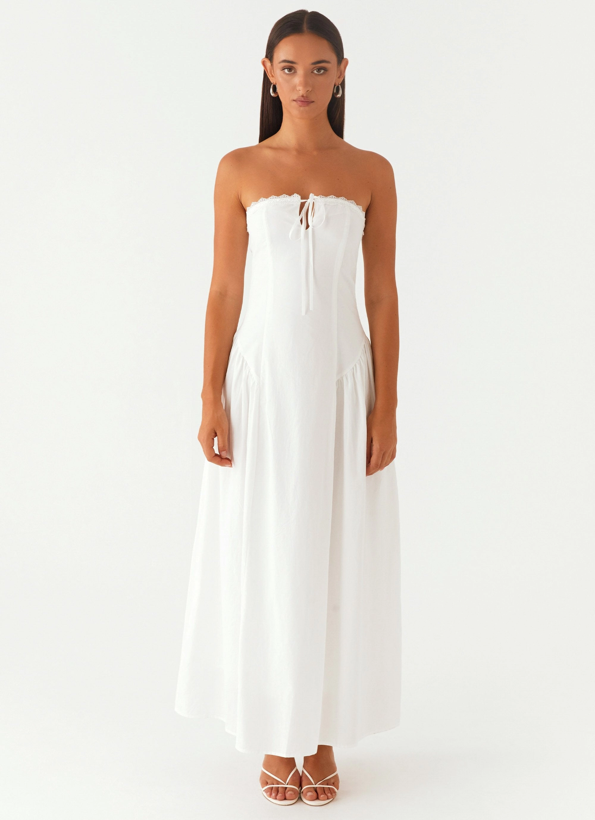 Burleigh Maxi Dress - Ivory Monochrome Mood Soft Presence