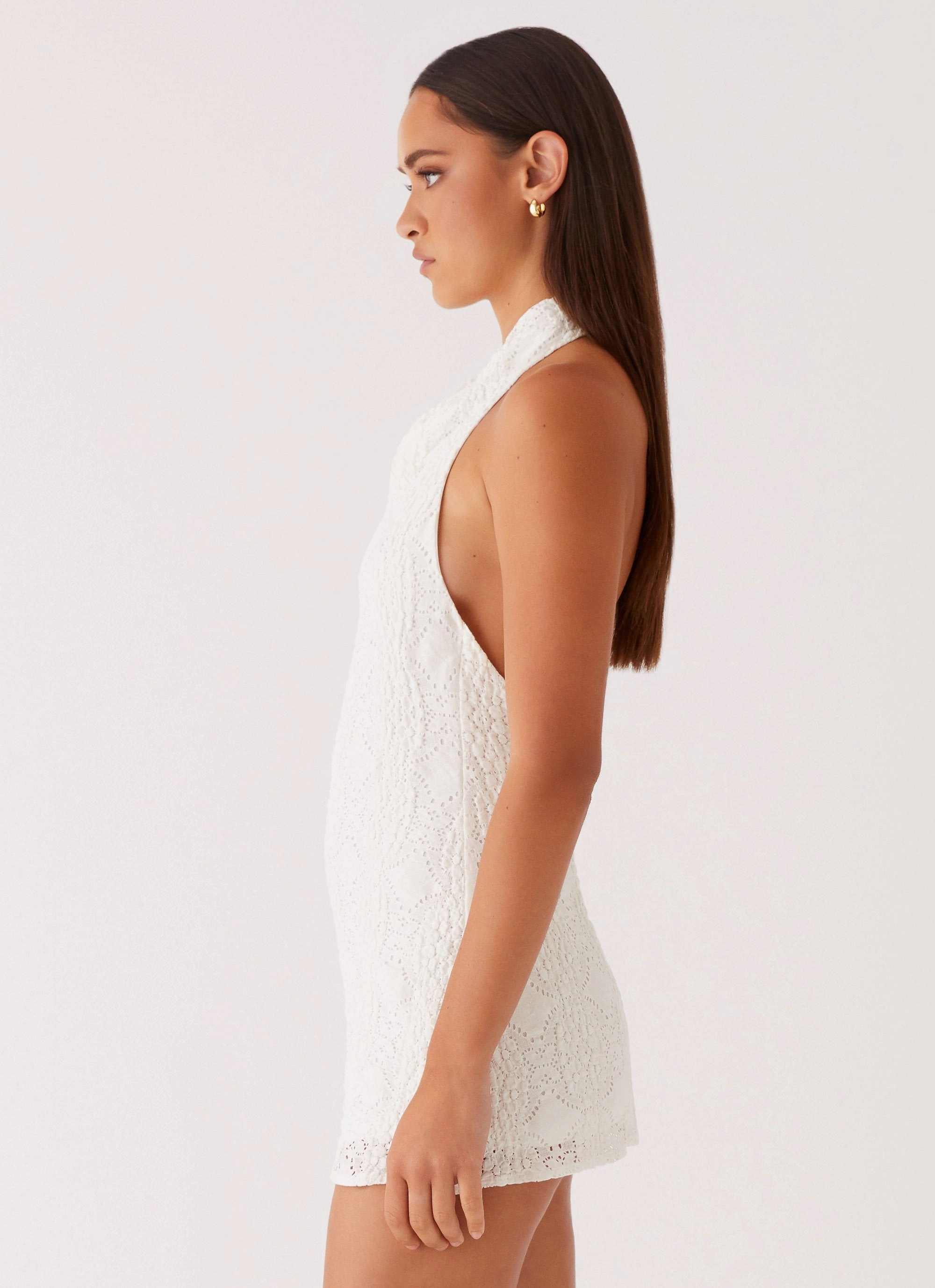Camden Mini Dress - White Evening Classic