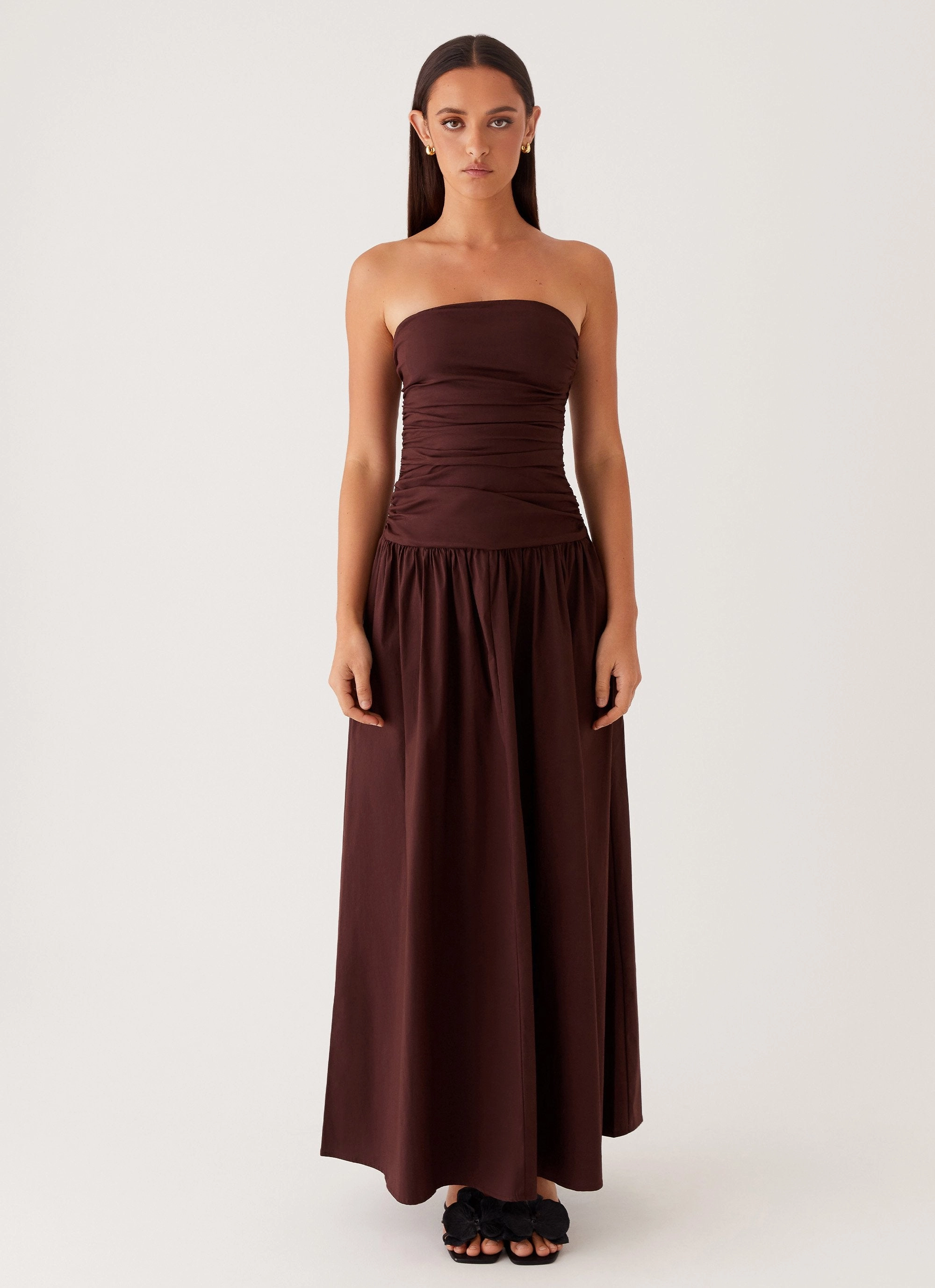 Carmel Maxi Dress - Brown LowProfileZipper