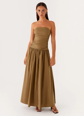 Carmel Maxi Dress - Khaki All-season
