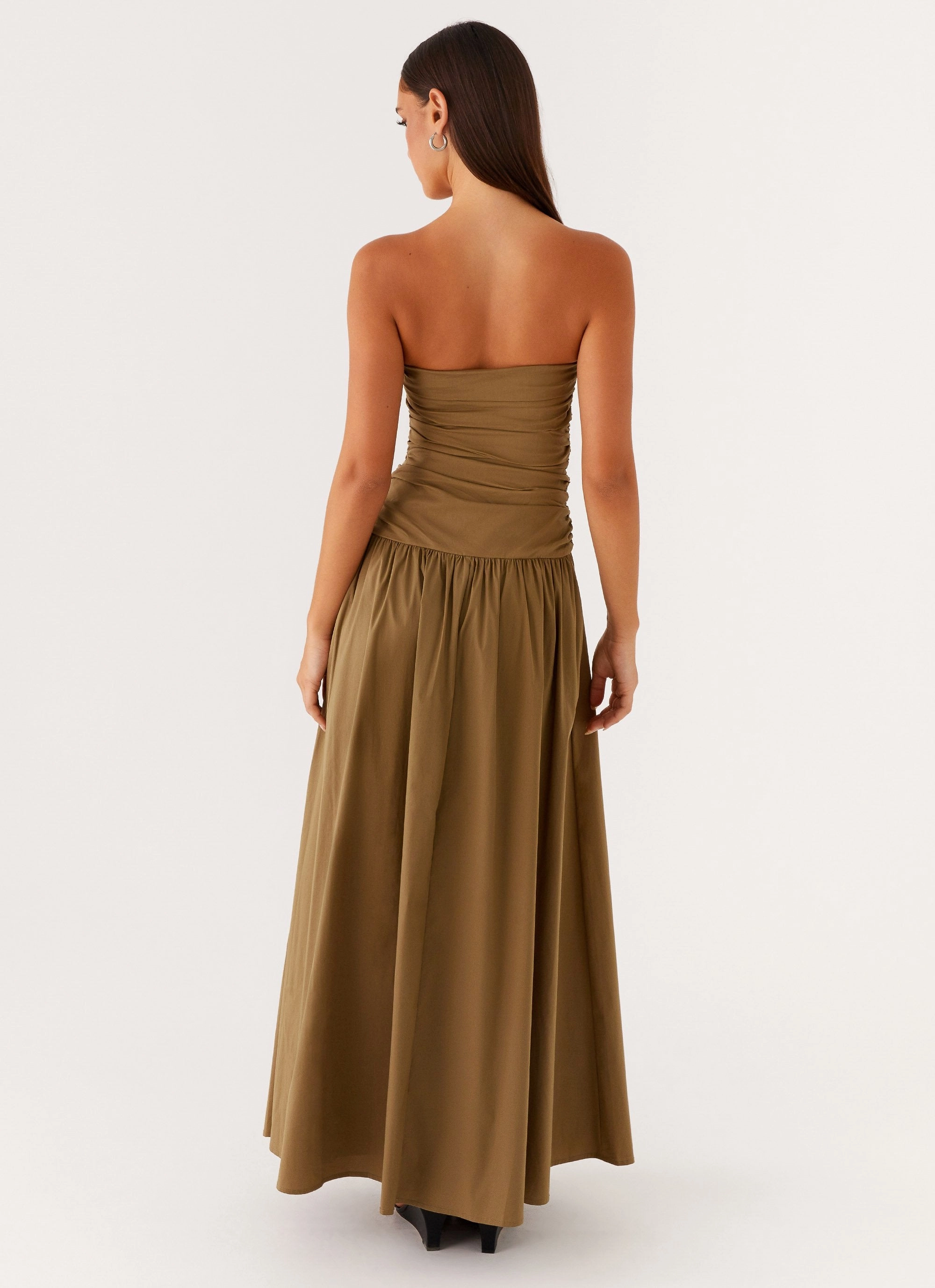 Smile Soft Carmel Maxi Dress - Khaki