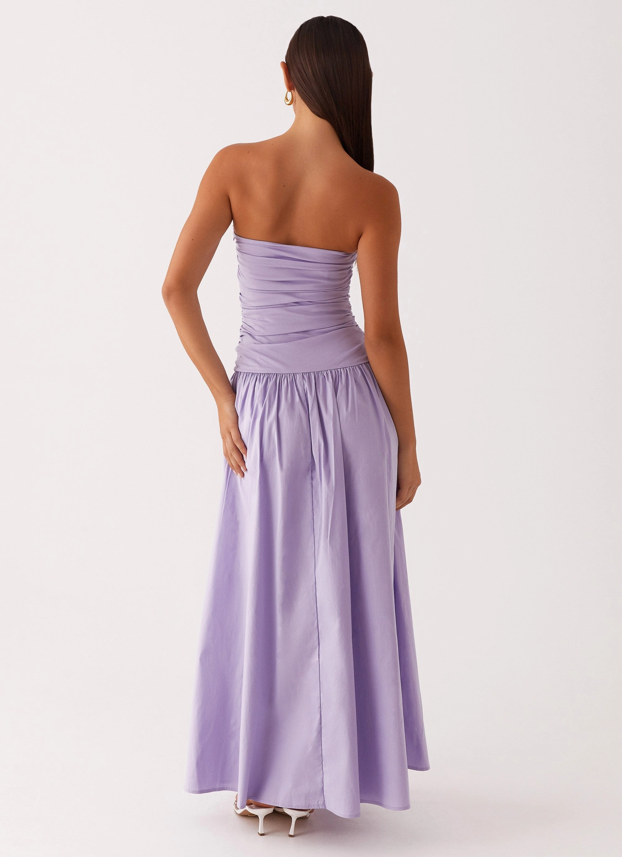 Trend Fit Elegant Mood Carmel Maxi Dress - Lavender