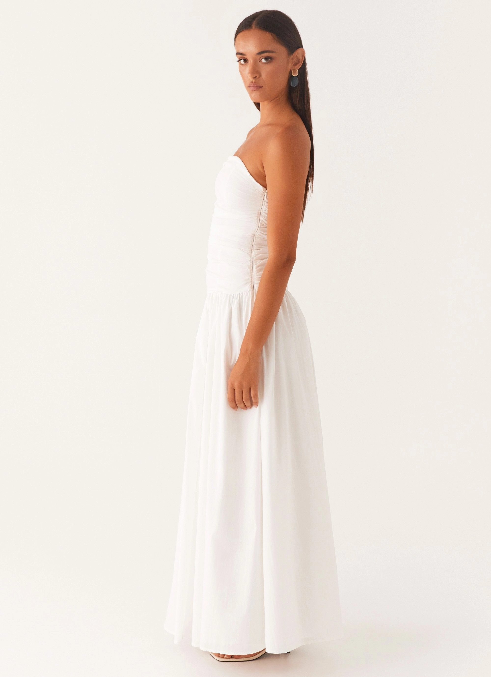 Bohemian style Carmel Maxi Dress - White