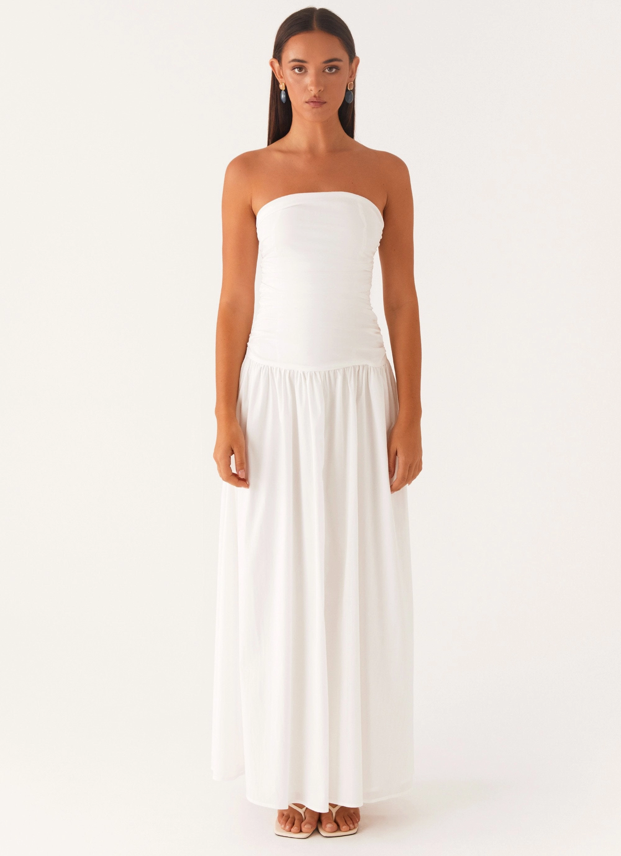 Carmel Maxi Dress - White Anytime Fit Water-resistant