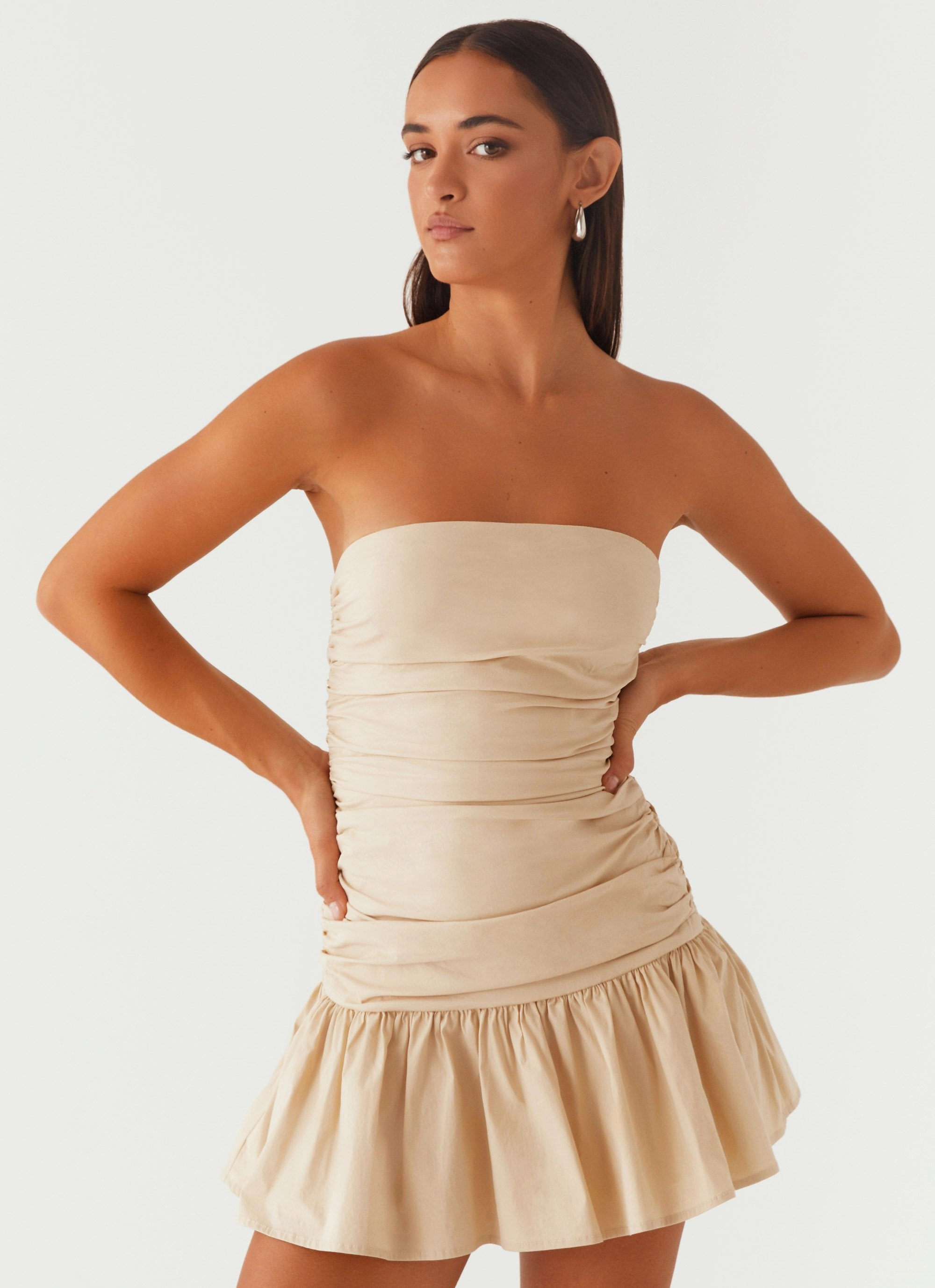 Carmel Mini Dress - Ivory Chic Style Wear