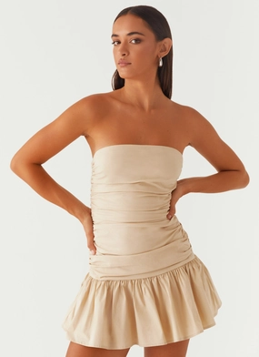 Carmel Mini Dress - Ivory Chic Style Wear
