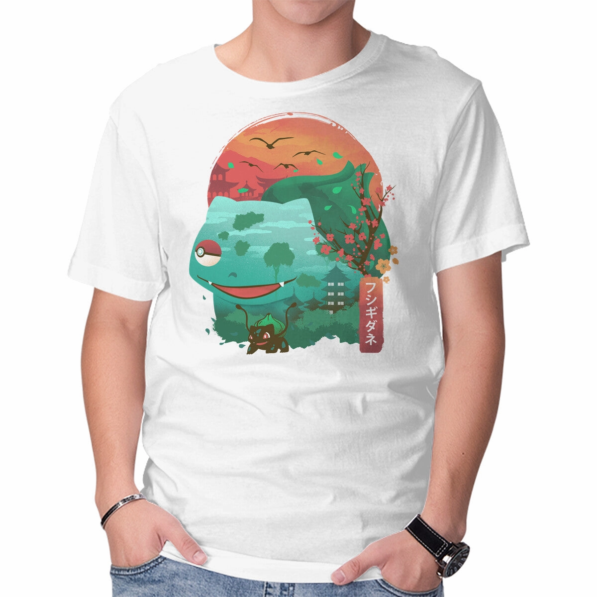 Compact Stitch Pattern Ukiyo-e Grass Monster