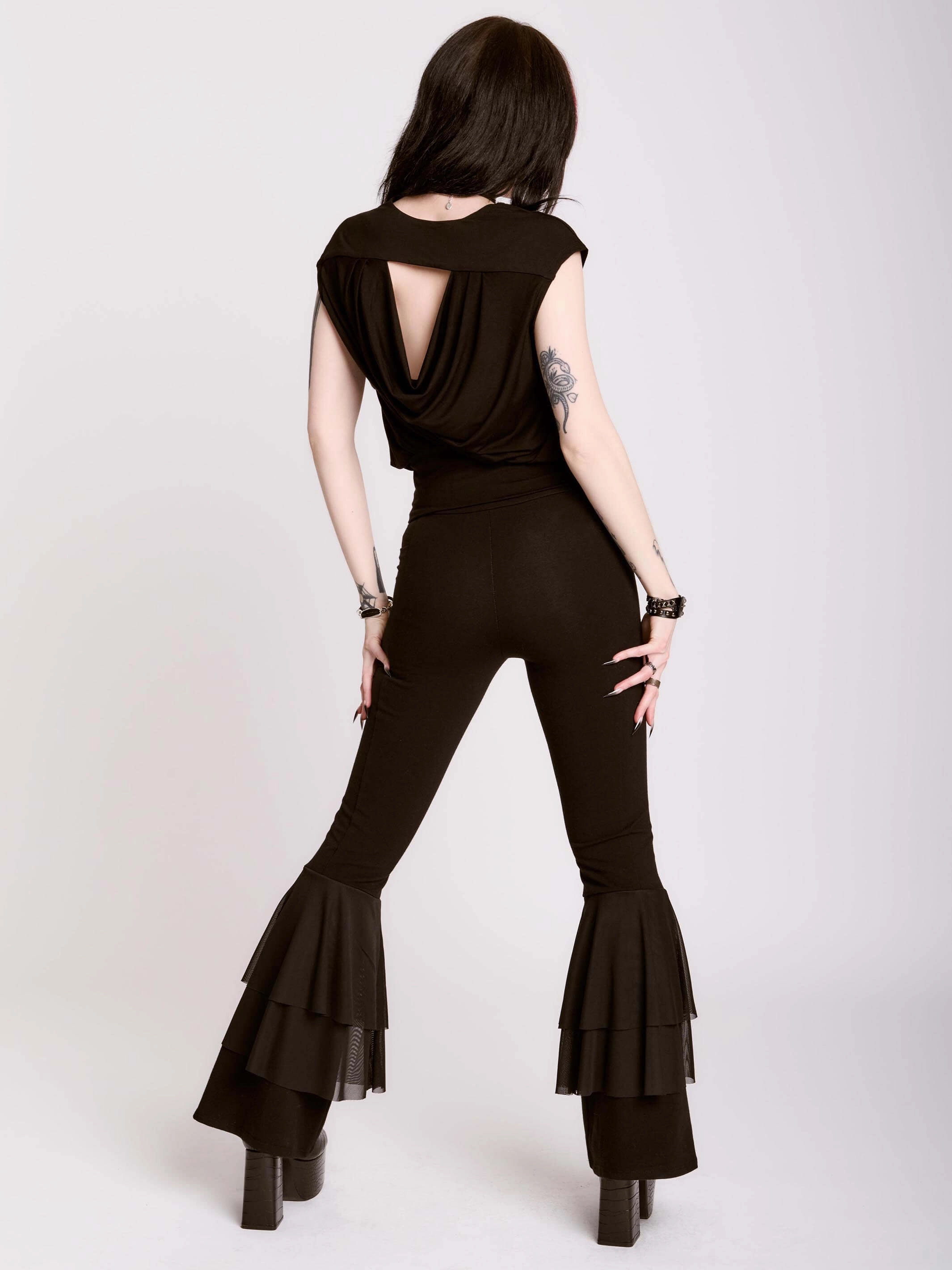 Light Outfit casual outing Grecian Drape Top