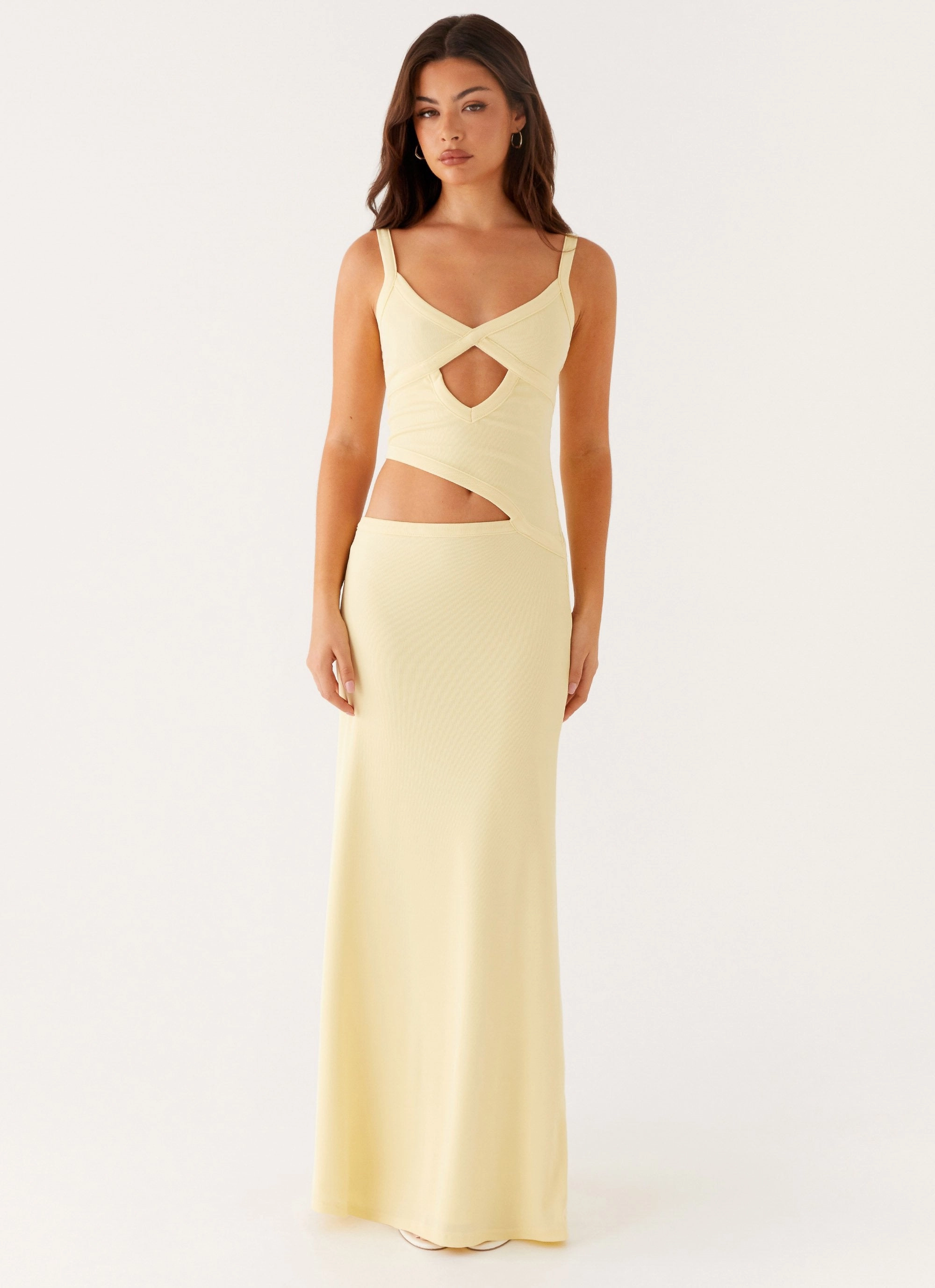 Vibrant Form Easy Texture Jocelyn Maxi Dress - Yellow
