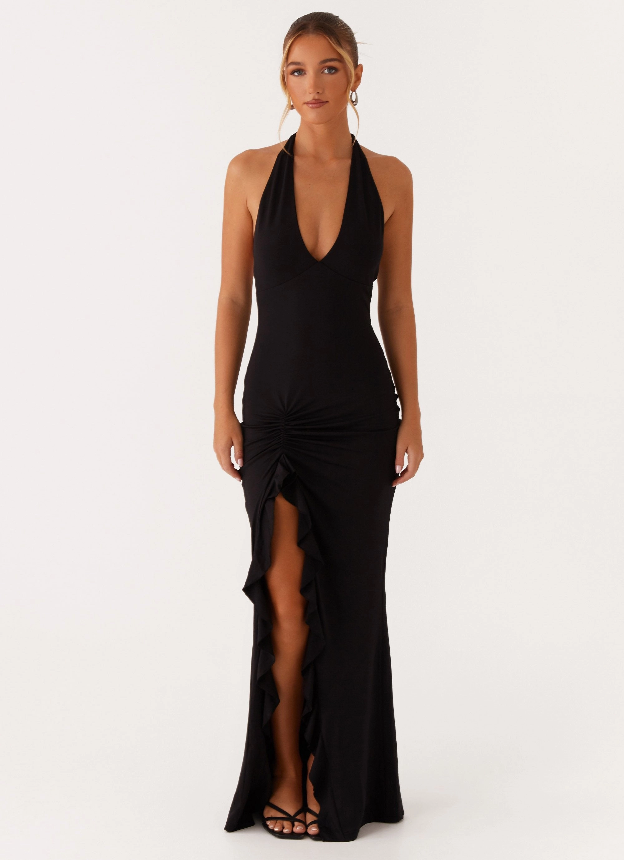 Charmed By You Maxi Dress - Black Trendy Layer Unisex Option