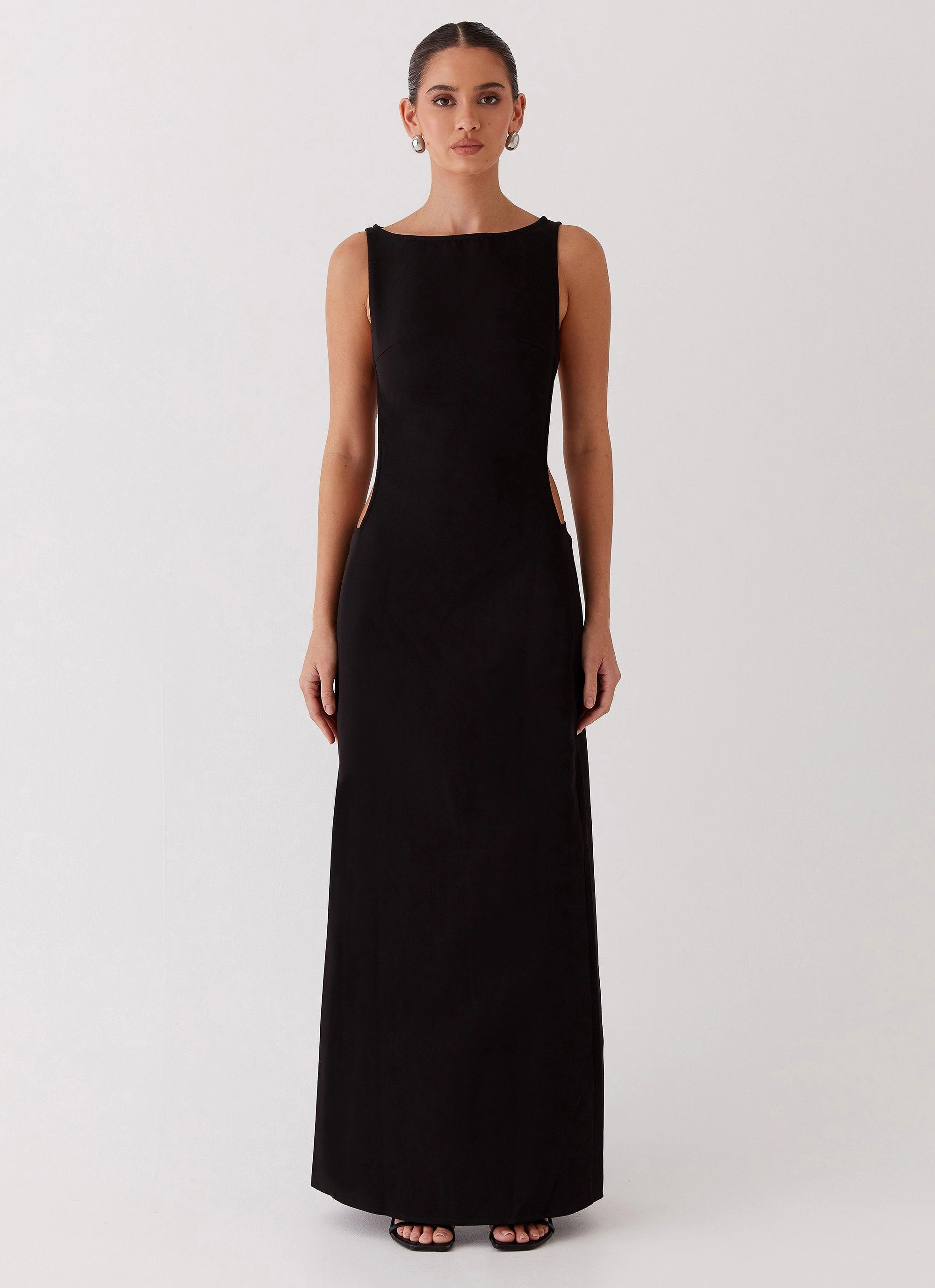 Cherish You Buckle Maxi Dress - Shadow Trendy floral dress