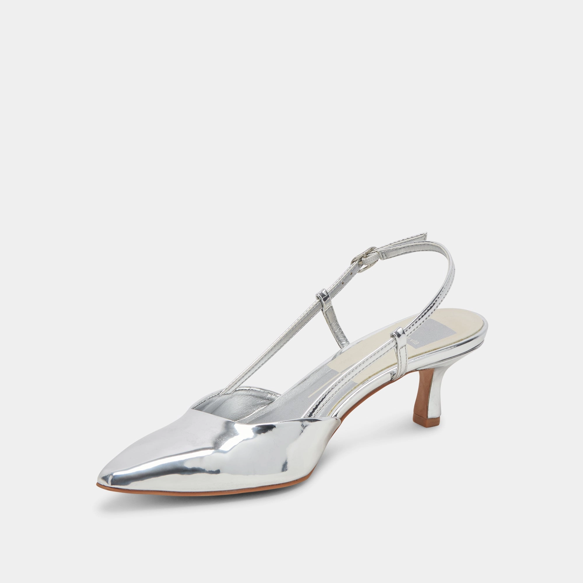 ODELA WIDE HEELS SILVER STELLA Chic Comfort
