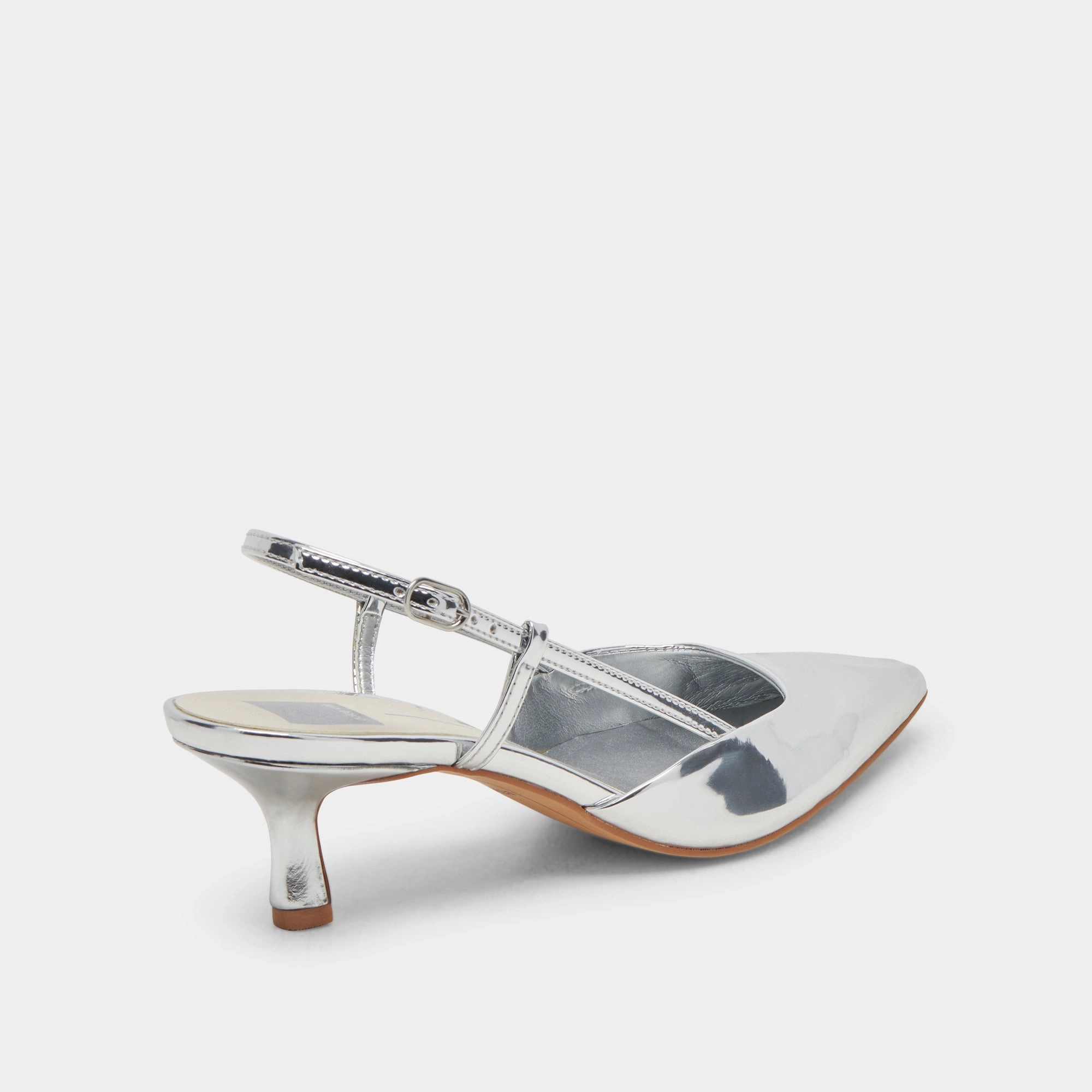 Posture Boost ODELA WIDE HEELS SILVER STELLA
