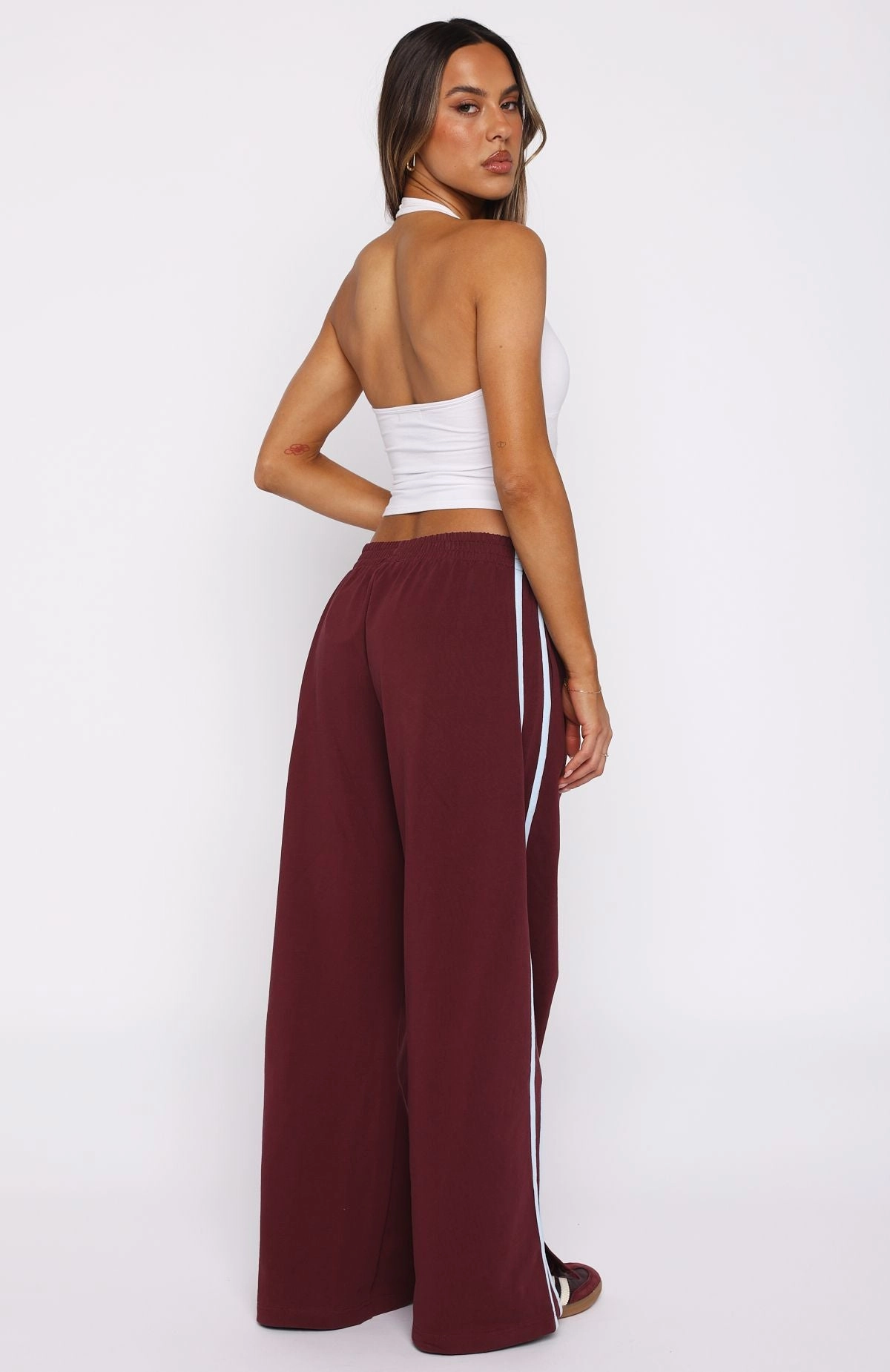 Light Flow Casual Chic Chic Dress Make Me Promises Pants Burgundy