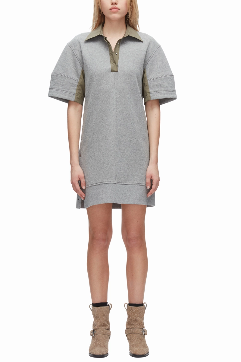 Terry Polo Dress Coral Soft