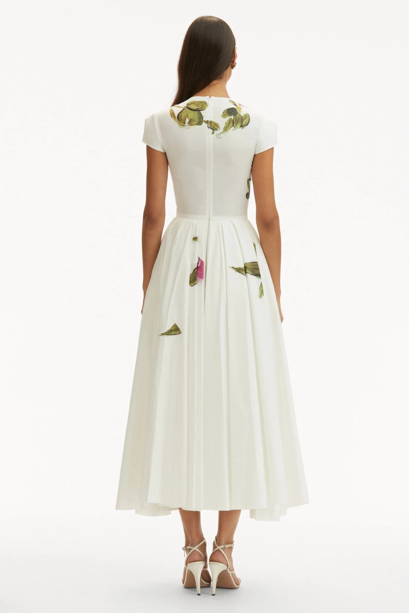 Soft-touch daywear Comfortable Touch Printed Roses Dress