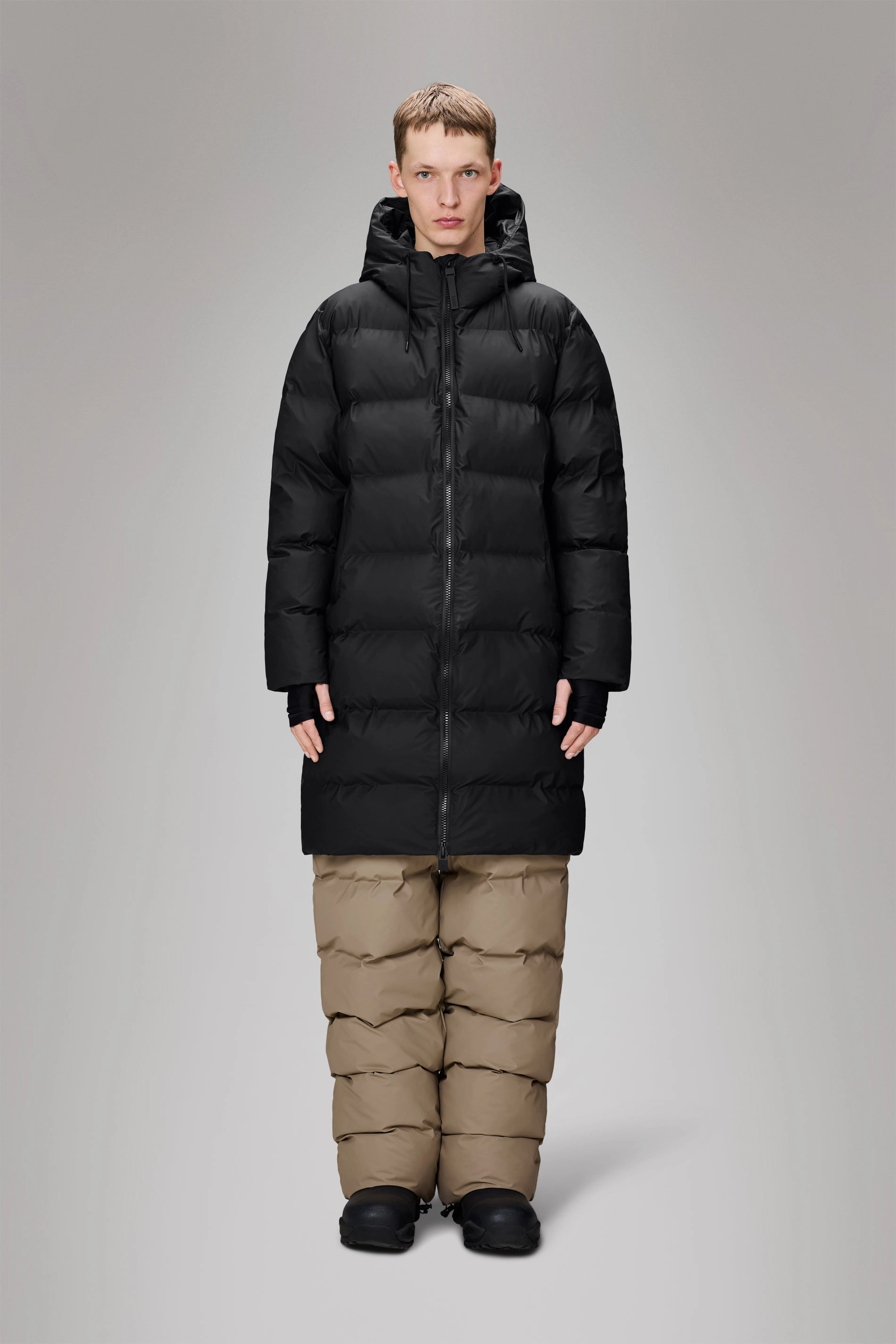 Airy Cloth Alta Longer Puffer Jacket