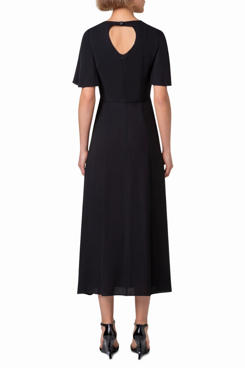 Moss Cr??pe Dress Comfort and Elegance