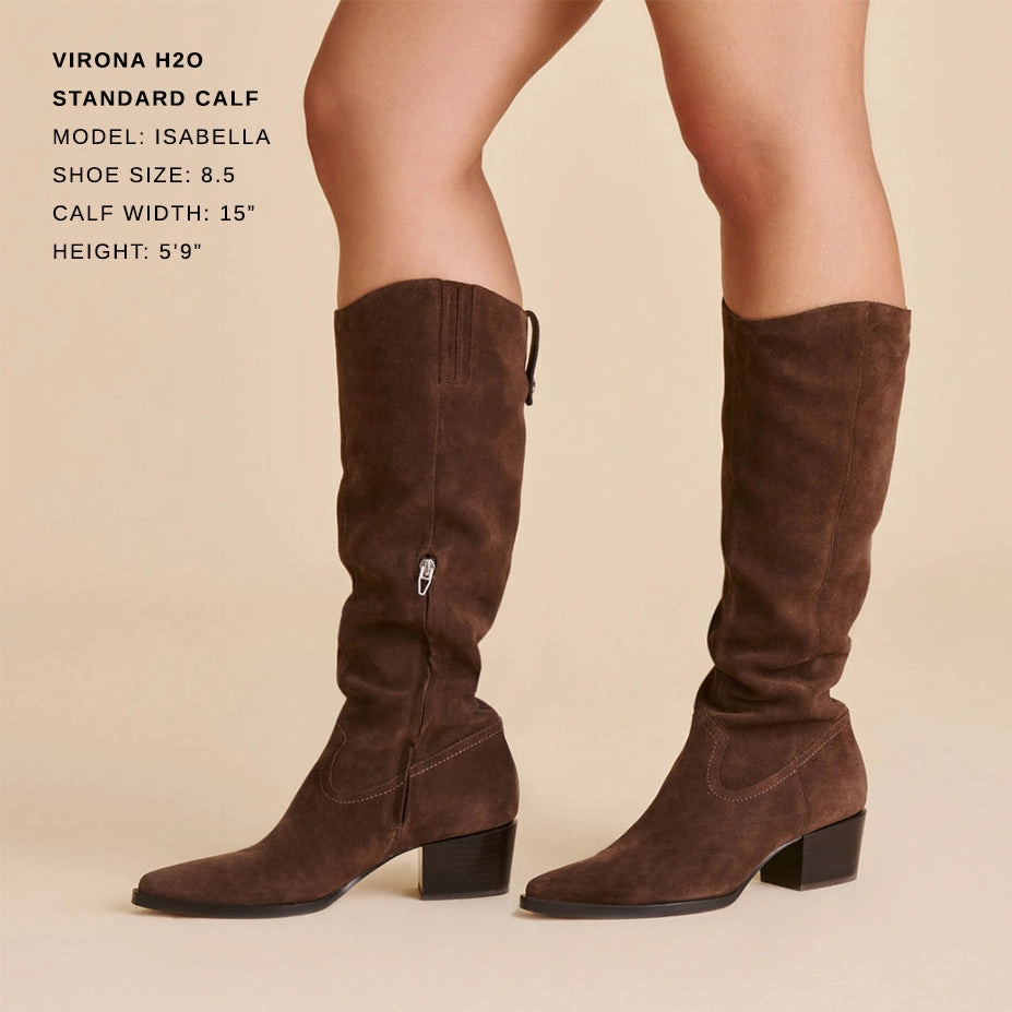 VIRONA H2O BOOTS DK BROWN SUEDE packable