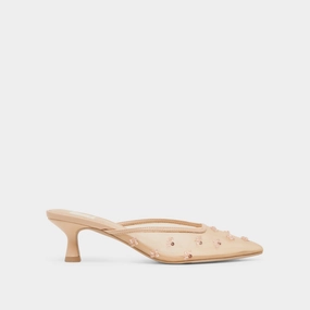 Designer Pick CLARA HEELS FRENCH VANILLA MESH