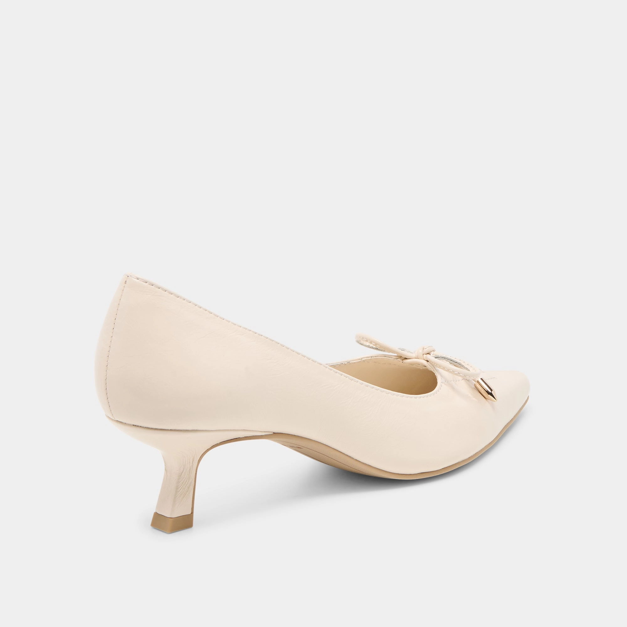 Sharp Shape CLARIE HEELS BONE CRINKLE PATENT LEATHER