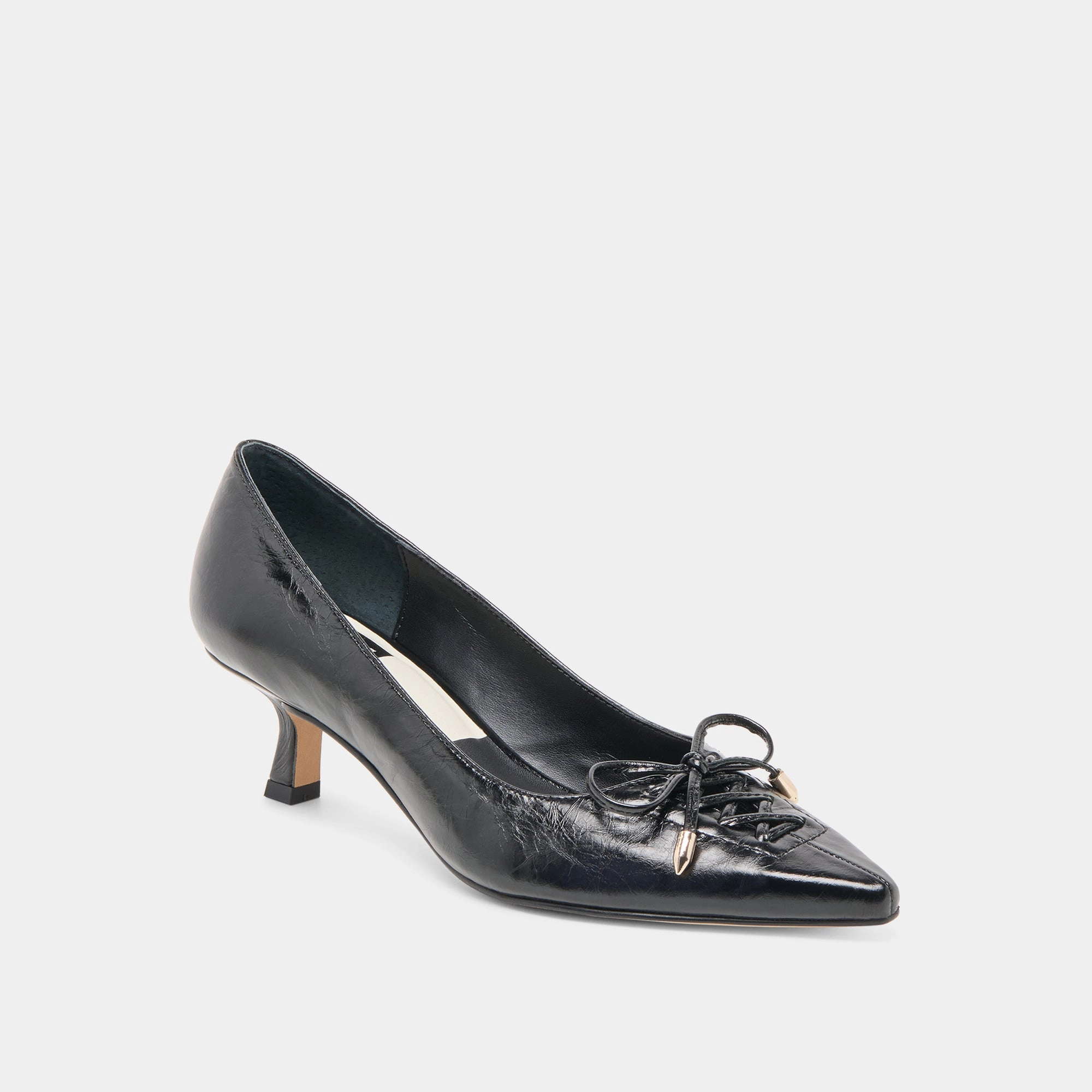 Walk Proud CLARIE HEELS MIDNIGHT CRINKLE PATENT LEATHER