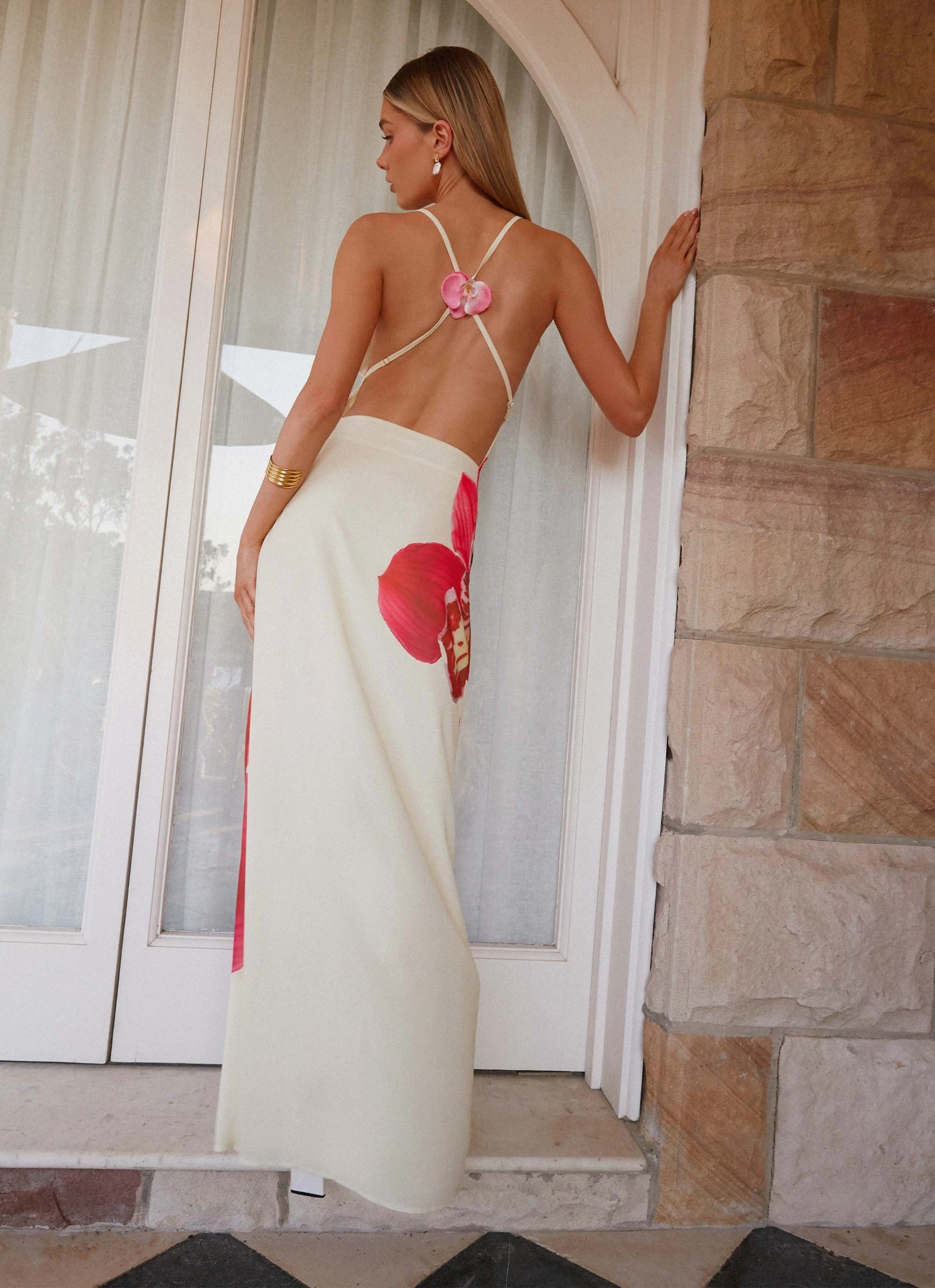 petite size Island Girl Maxi Dress - Yellow