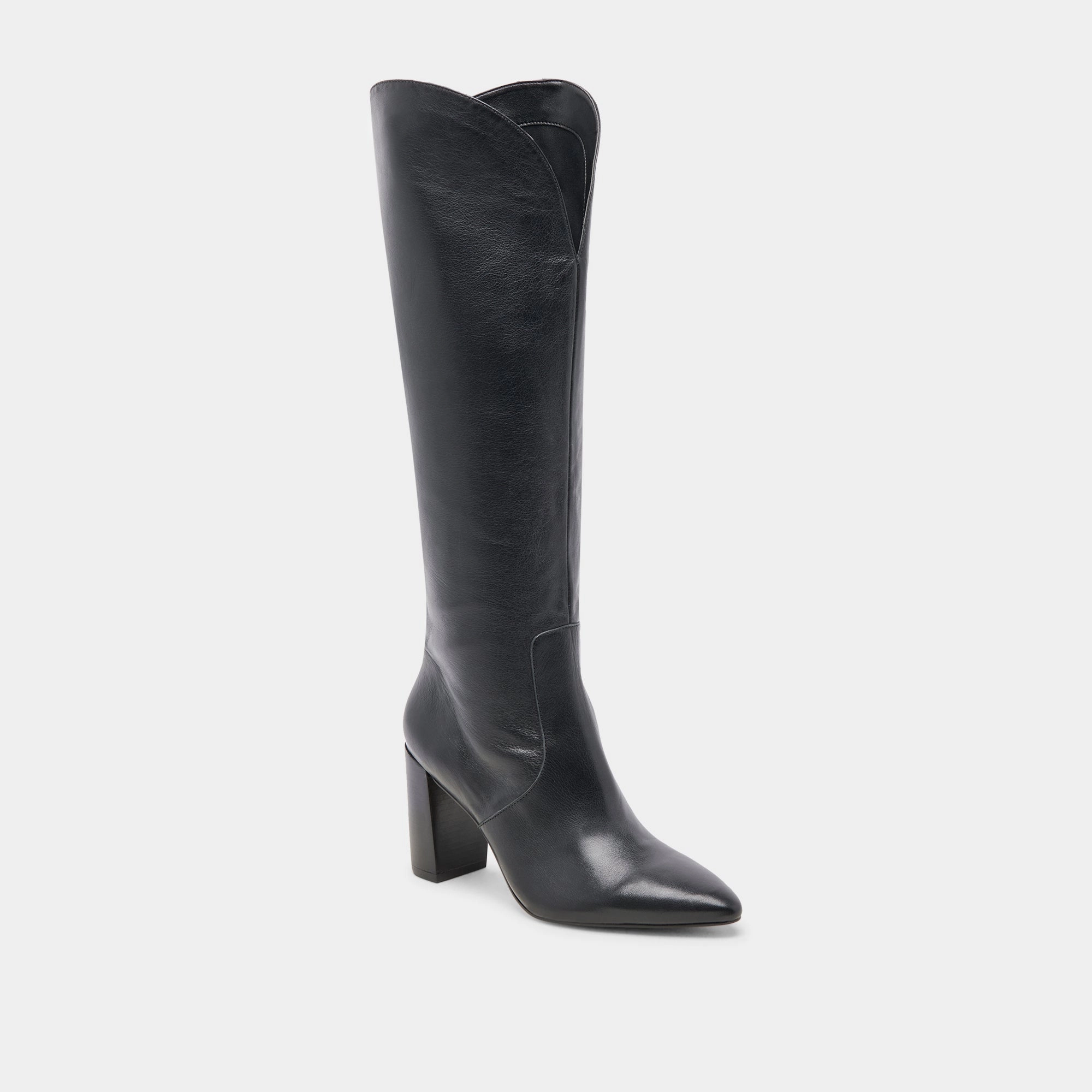 NEDI BOOTS BLACK LEATHER Comfortable ankle support