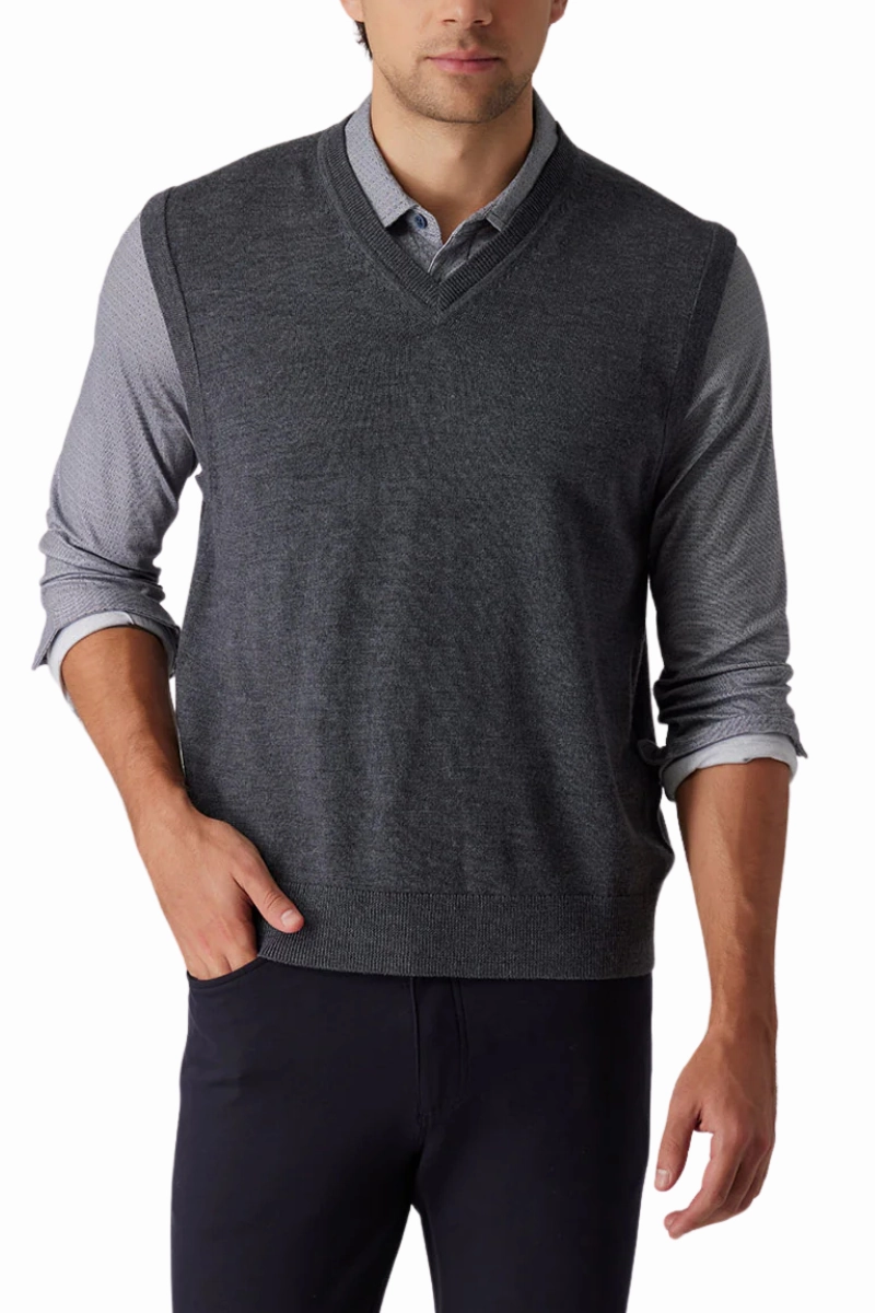 The Whitman Sweater Vest Breathable Waistband
