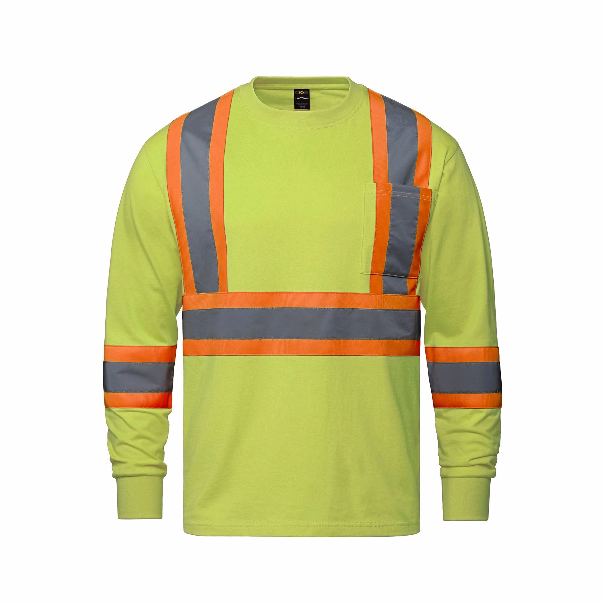 S05995 - Paramount - Cotton Long Sleeve Hi-Vis T-Shirt Slim Fit Design
