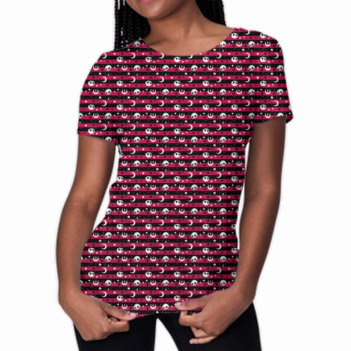 Sweet Pink Skull Luxury clothing Essential Look