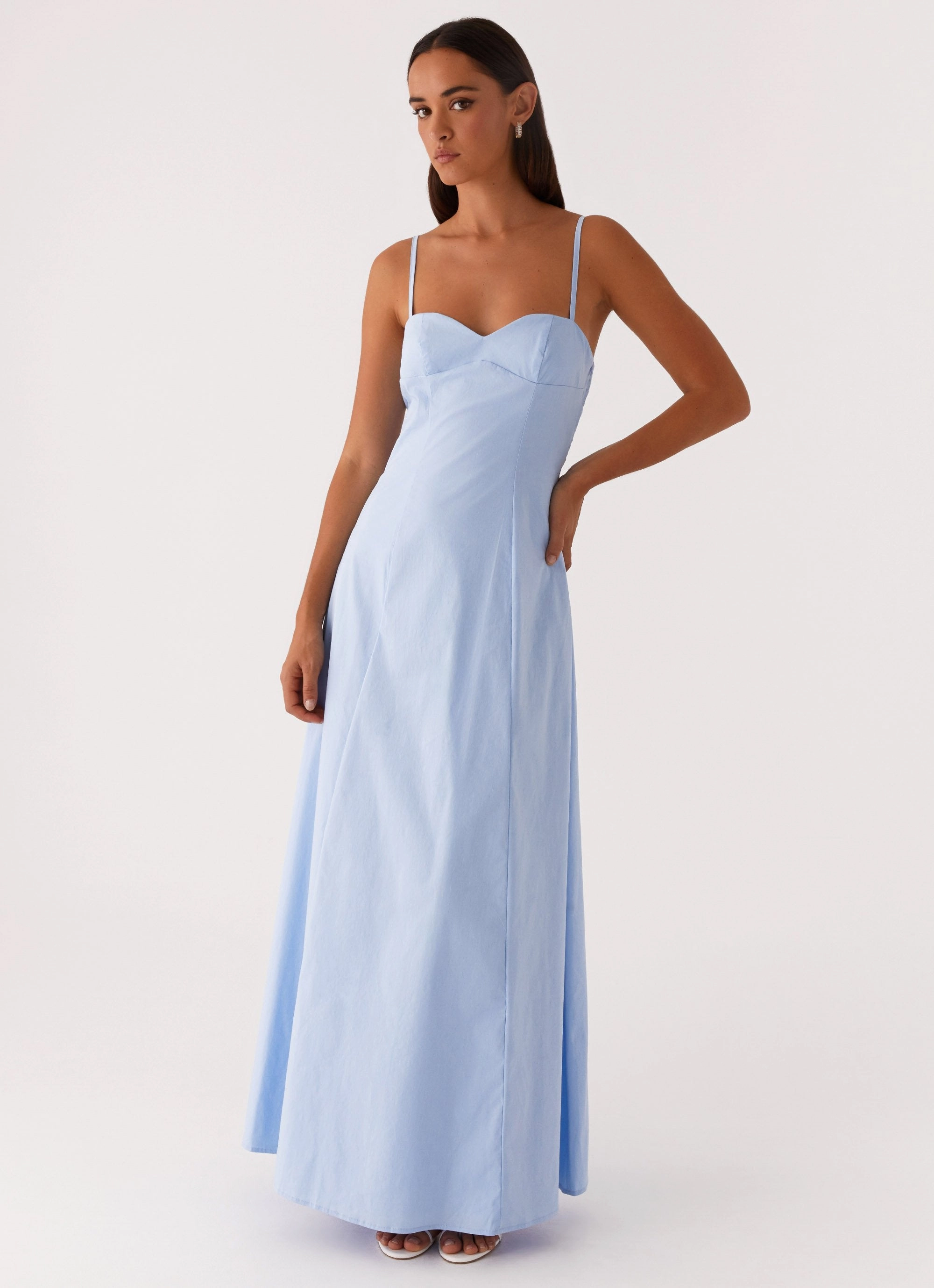 Clear As Day Maxi Dress - Blue Chic Statement