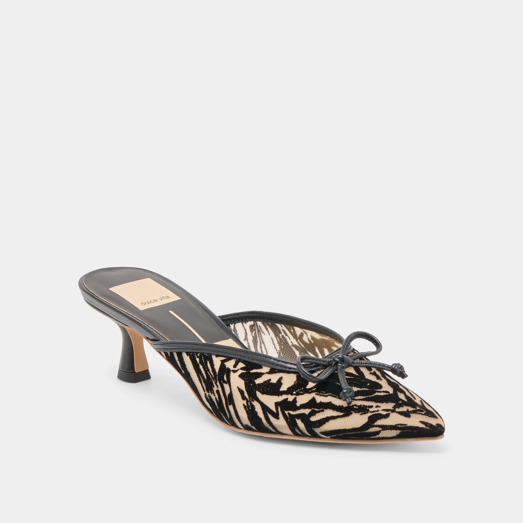 CLEO HEELS ZEBRA VELVET MESH Best Pick