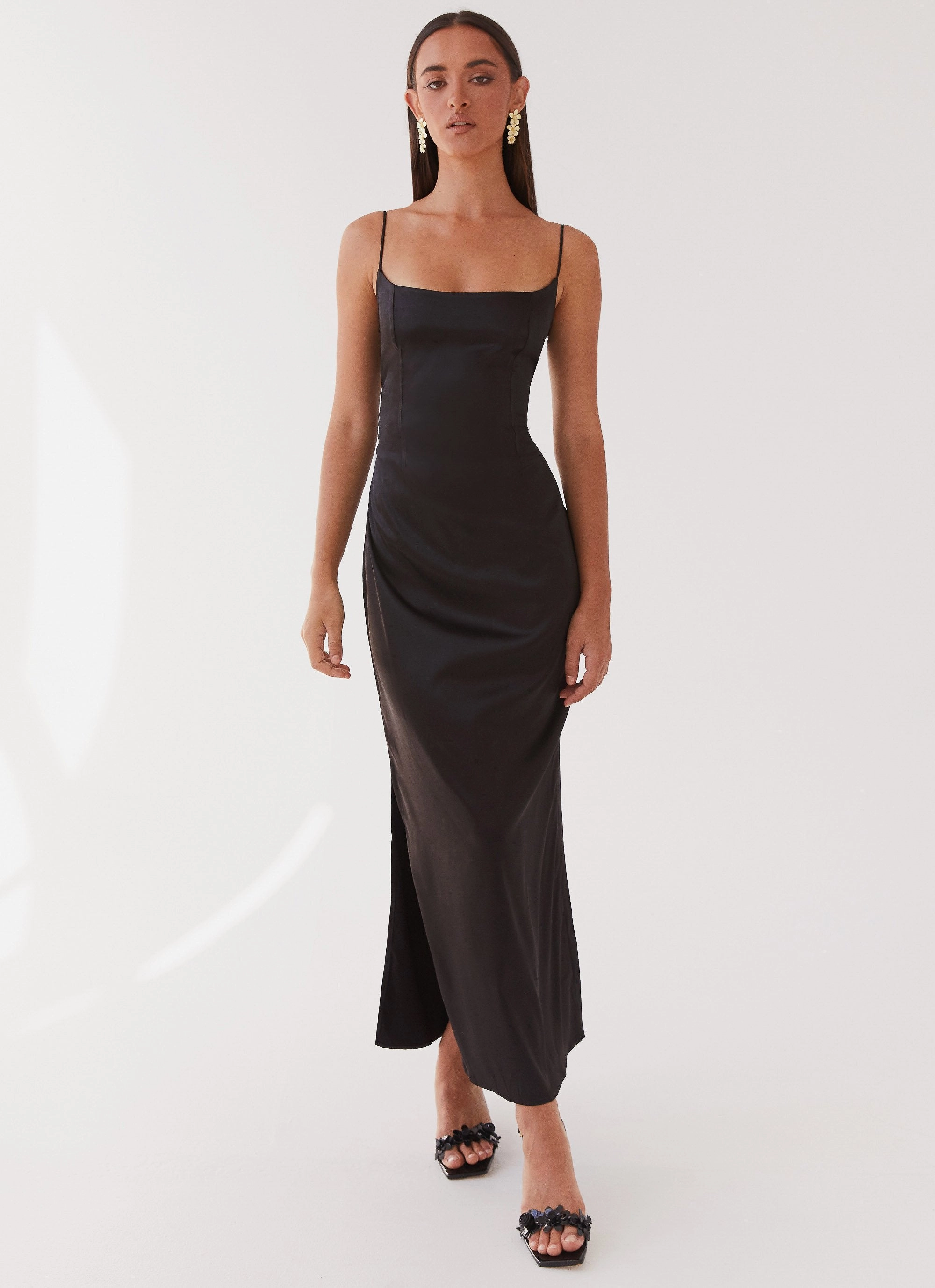 Scandi Clean Close To You Maxi Dress - Black