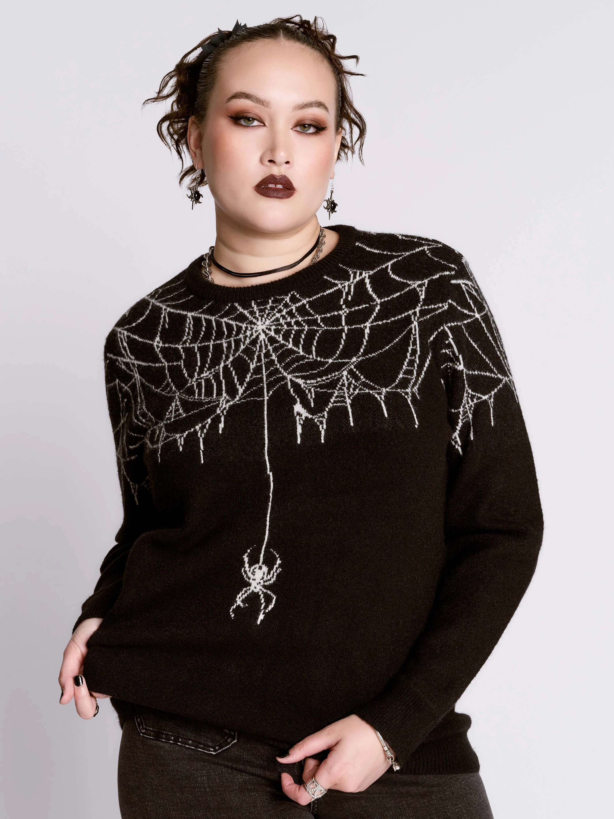 Specialty Item Running - wear Spiderweb Sweater