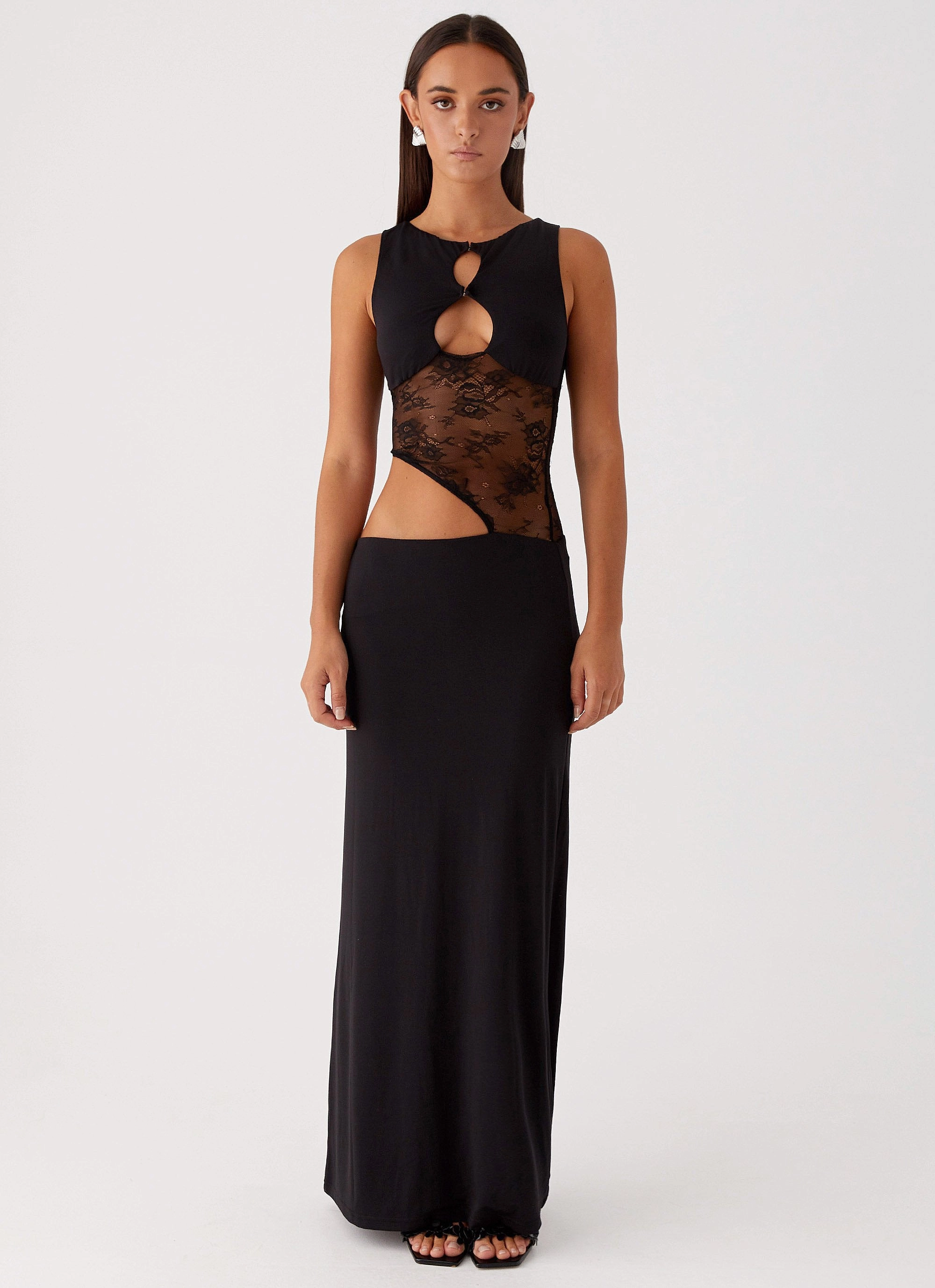 AdjustableStraps Perfect Style Prophecy Maxi Dress - Black