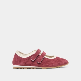 SWAN SNEAKERS BURGUNDY SUEDE Comfort Adjust