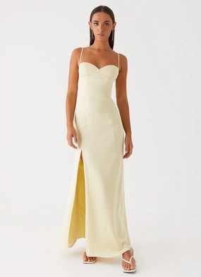 Miss Bloom Maxi Dress - Lemon Bloom Soft Breathable wear