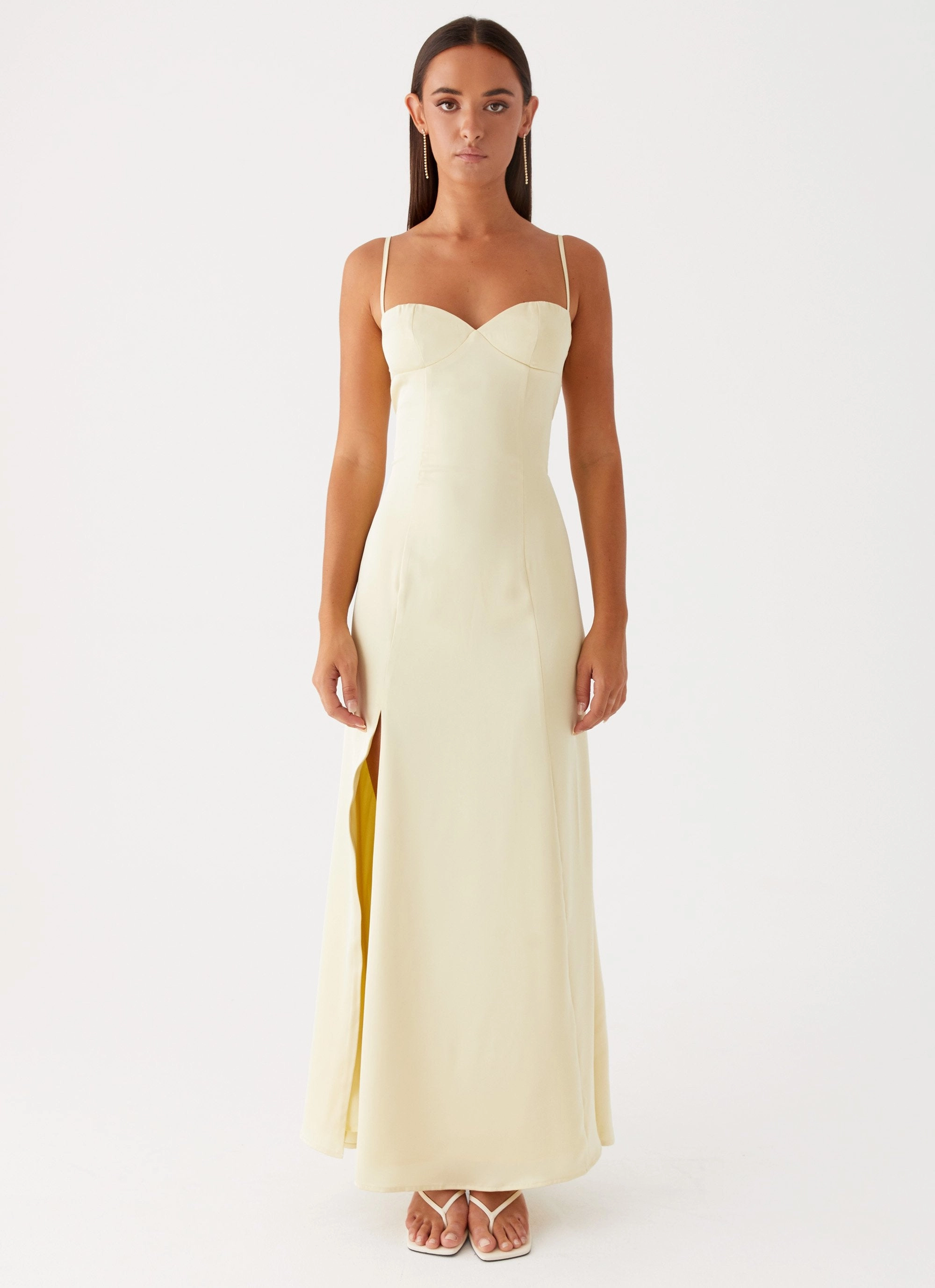 Miss Bloom Maxi Dress - Lemon Easy Look