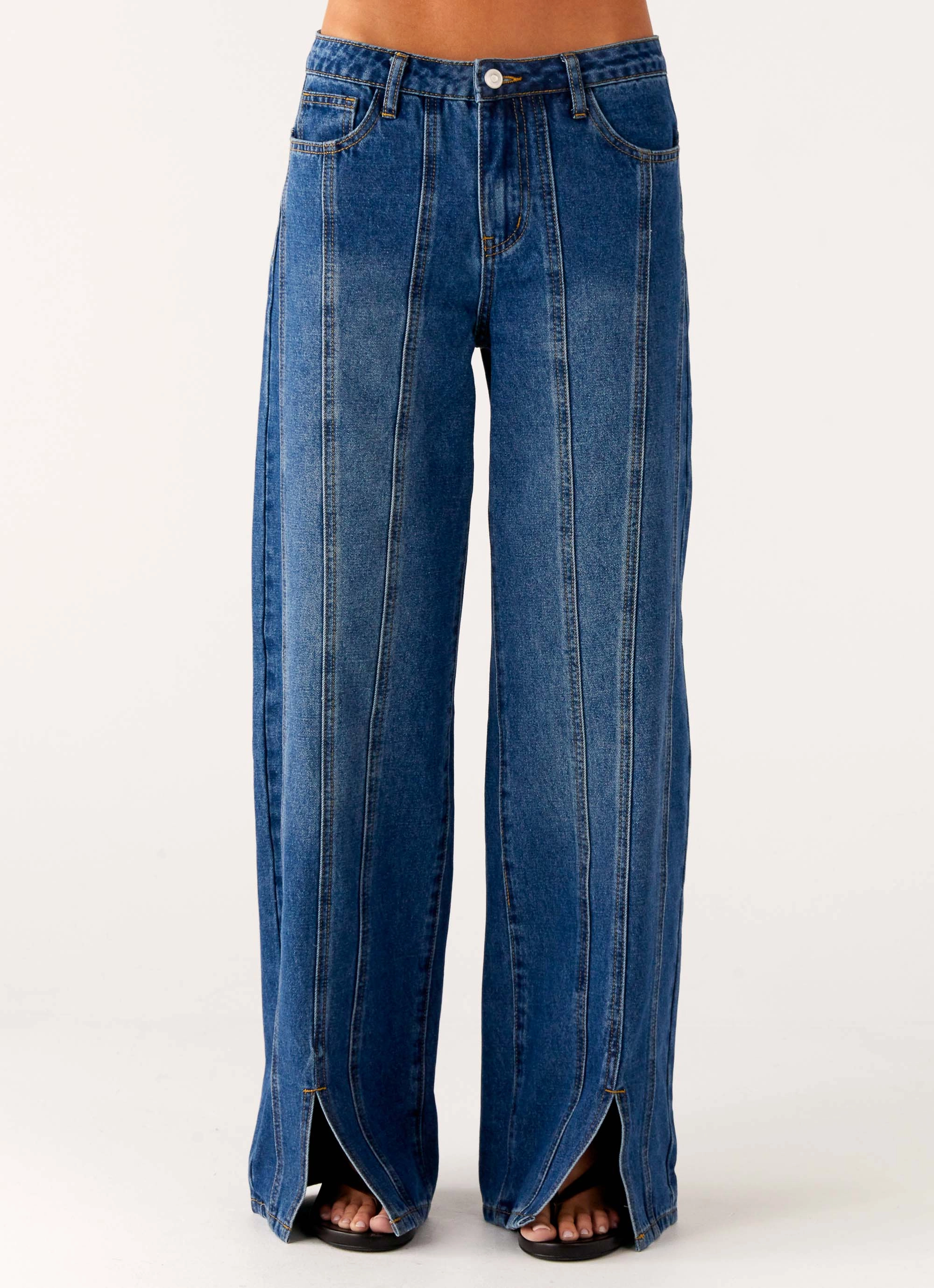 Casual Energy Grayson Straight Leg Jeans - Denim Blue
