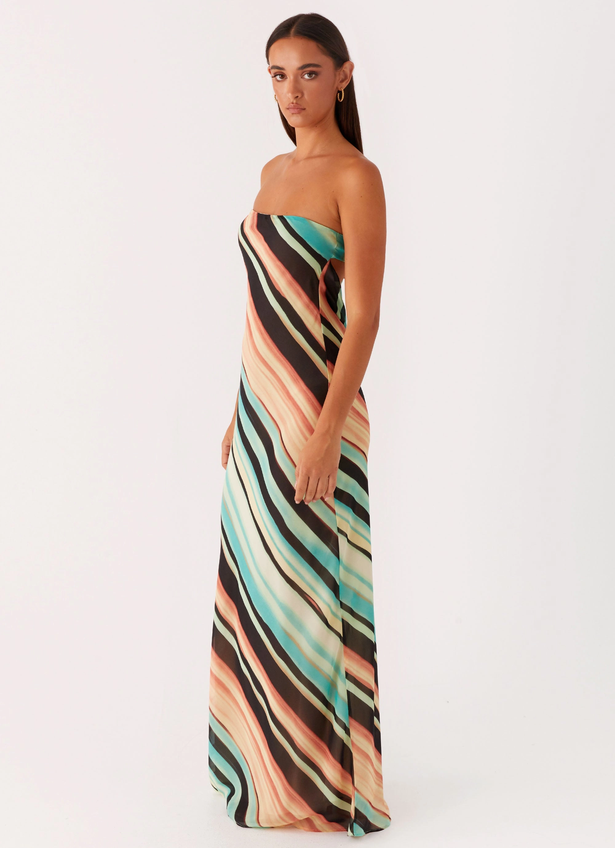 Como Maxi Dress - Stripe Comfy and Cozy