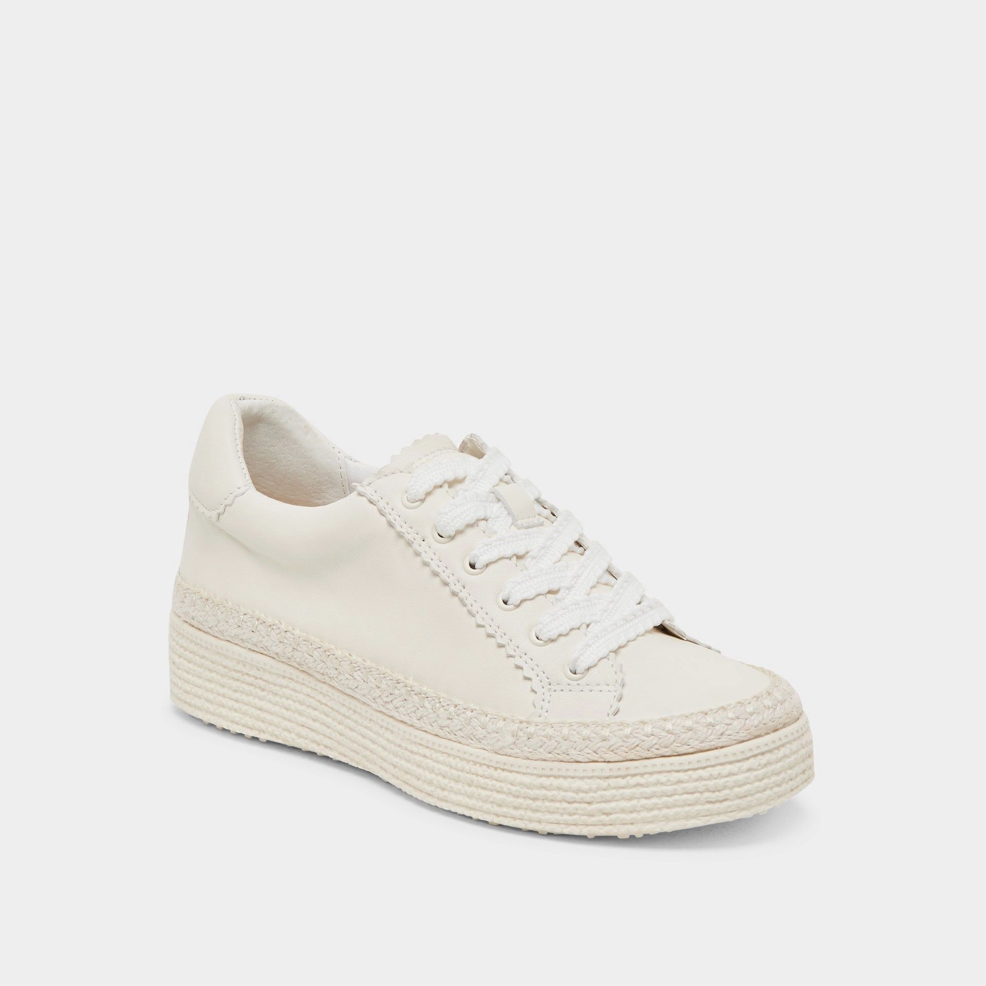 LENNIX SNEAKERS WHITE LEATHER Soft Finish