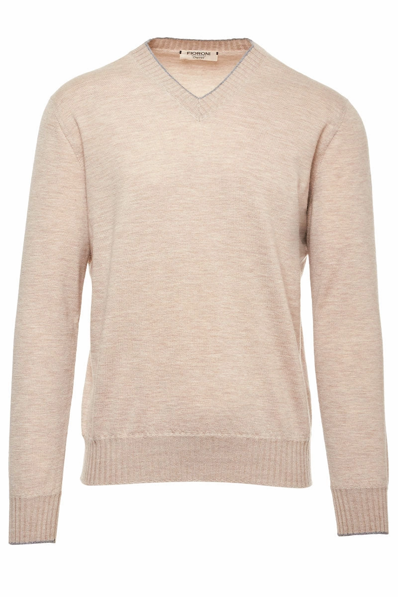 Duvet V-Neck Sweater Soft Texture