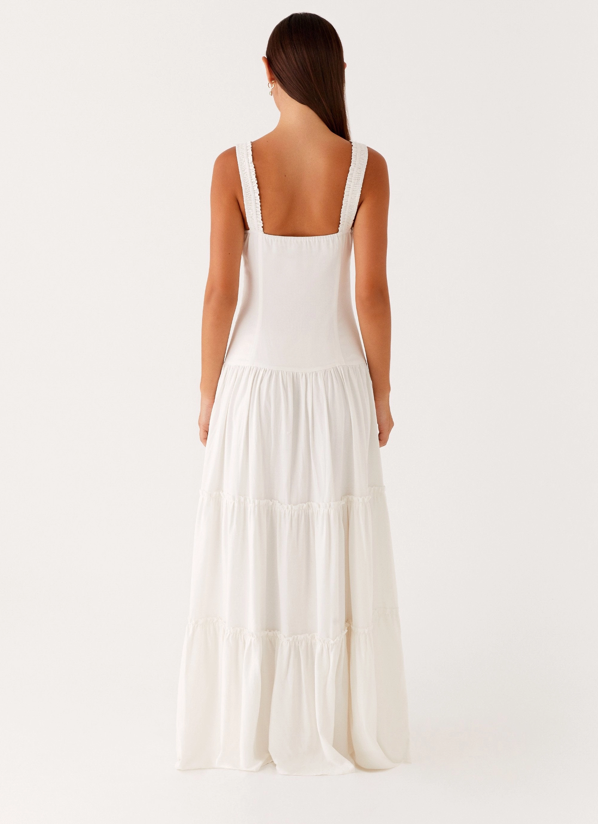 Esme Maxi Dress - White Cool Tone