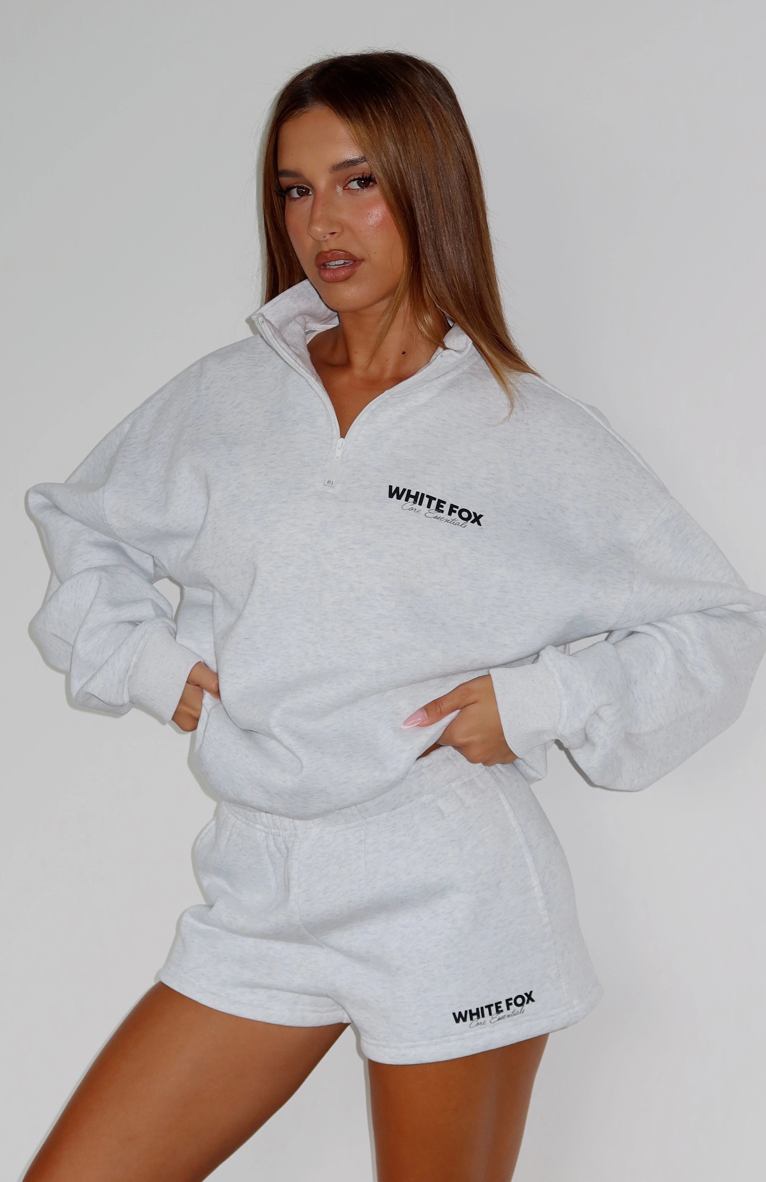 Core Essentials Lounge Shorts Grey Marle color - fast Stretch performance